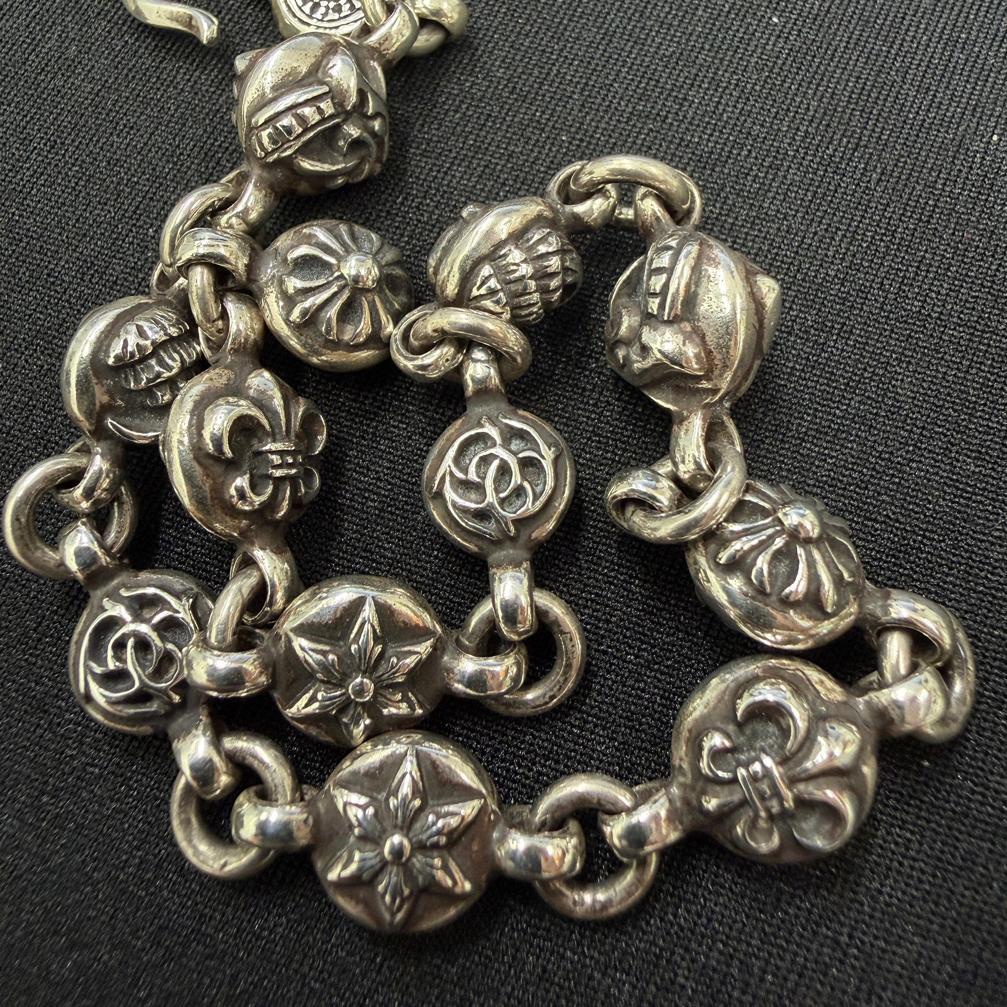 CHROME HEARTS Multi Ball Bracelet Size 12 LINK クロムハーツ マルチ