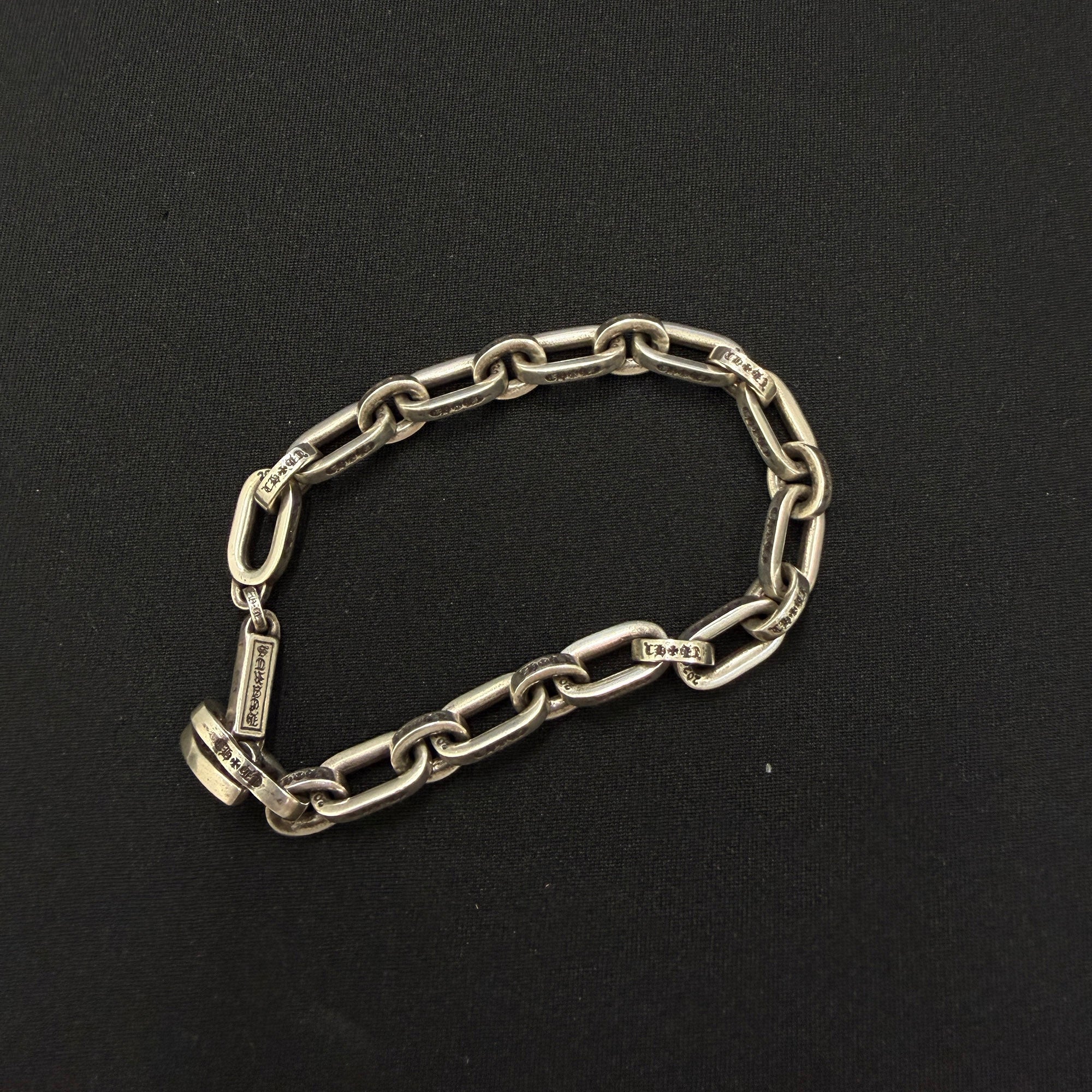 CHROME HEARTS PAPER E CHAIN Bracelet Size 11Link クロムハーツ ペーパーEチェーン ブレスレット サイズ11リンク