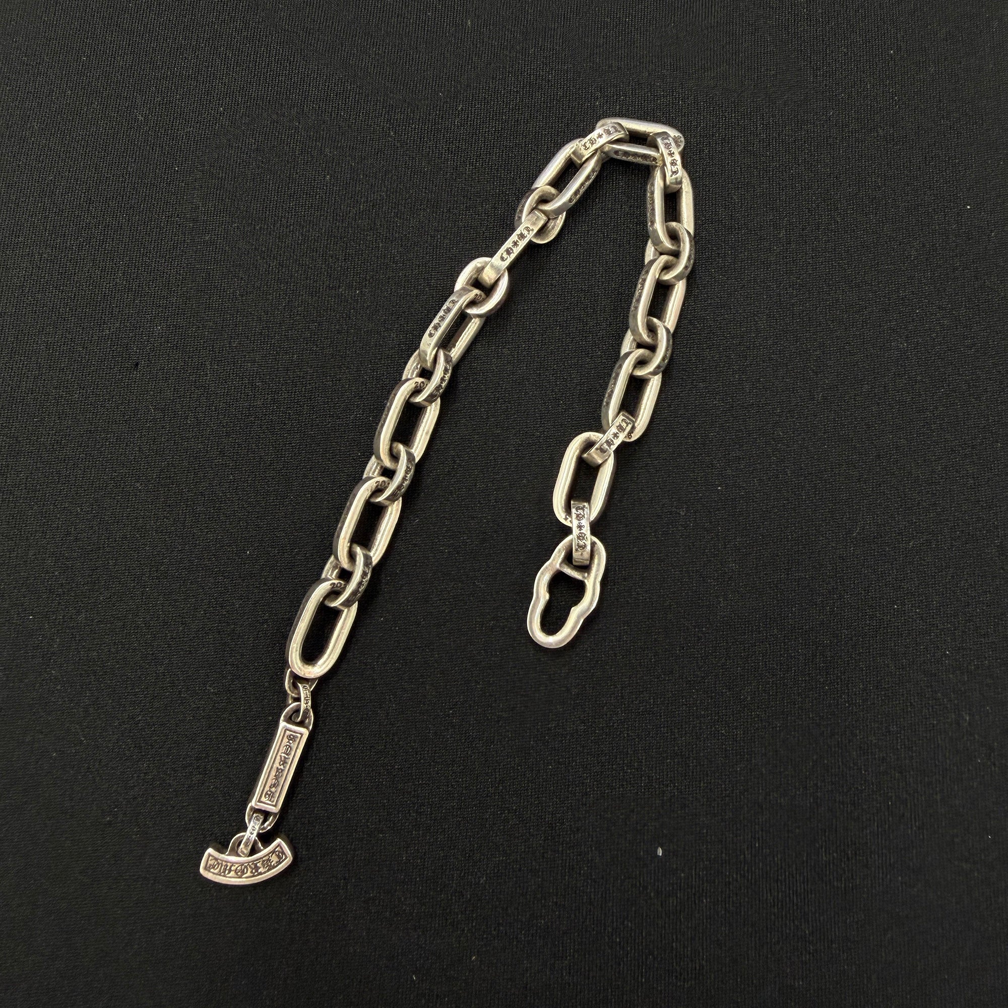 CHROME HEARTS PAPER E CHAIN Bracelet Size 11Link クロムハーツ ペーパーEチェーン ブレスレット サイズ11リンク