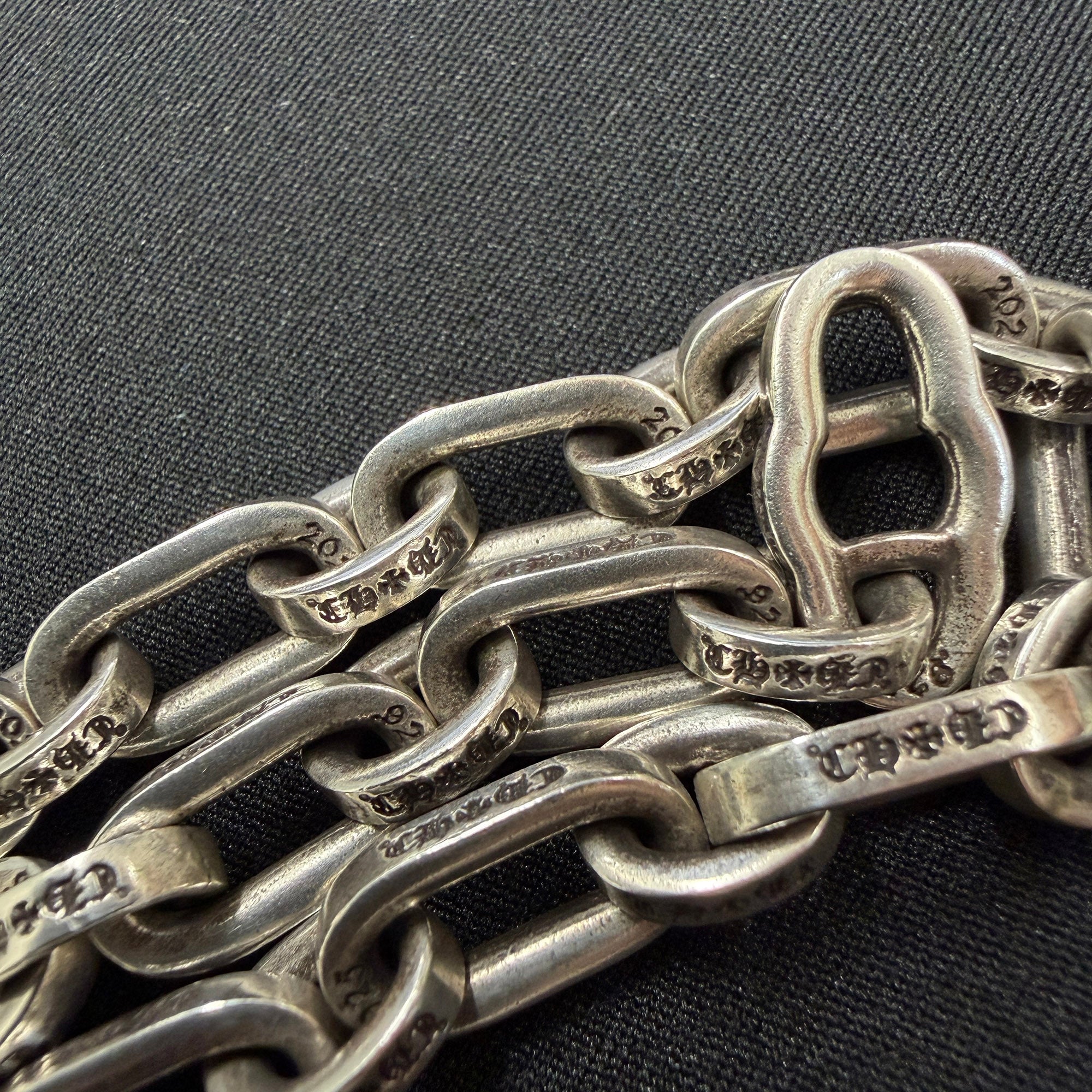 CHROME HEARTS PAPER E CHAIN Bracelet Size 11Link クロムハーツ ペーパーEチェーン ブレスレット サイズ11リンク