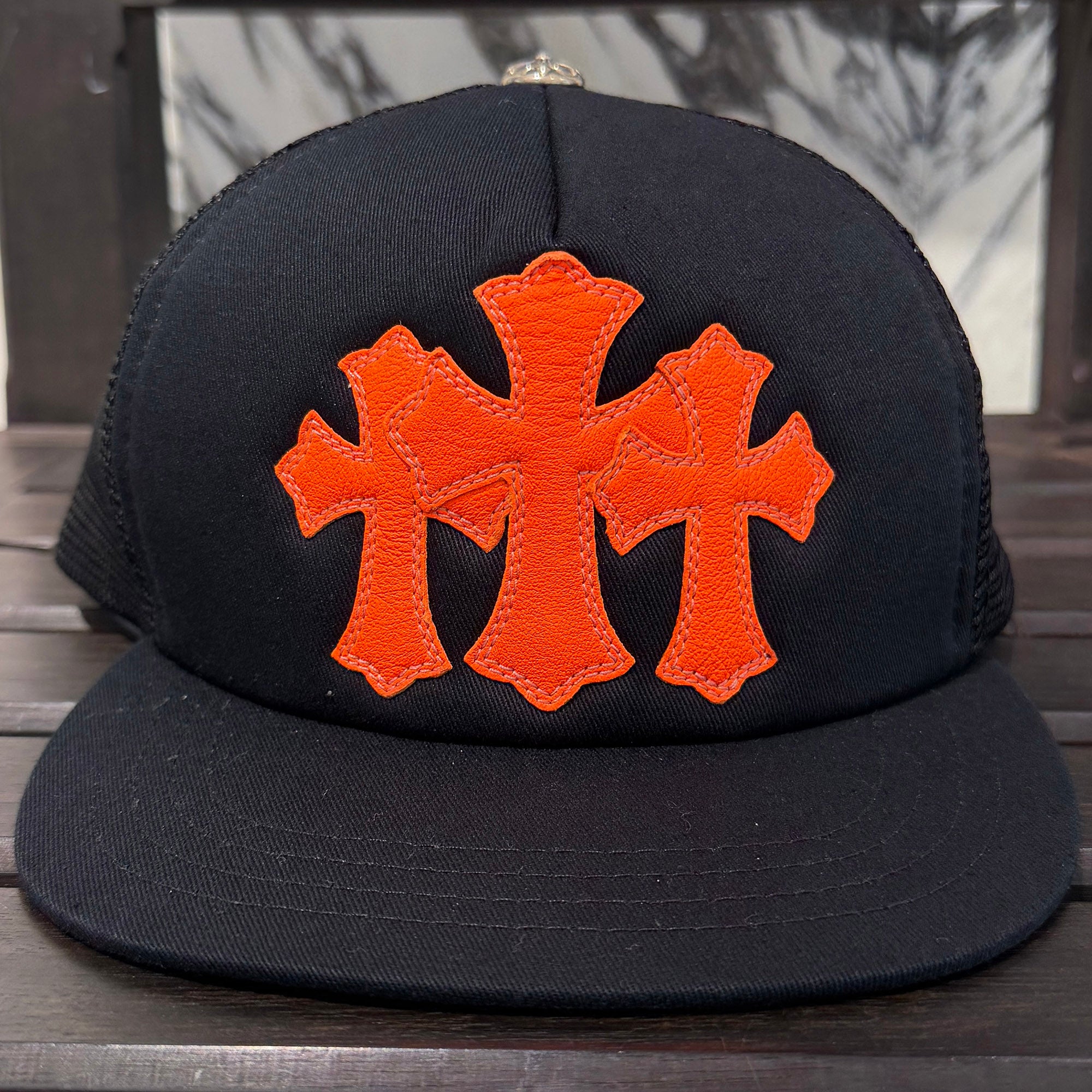 CHROME HEARTS Triple Cross Patch Trucker Cap Size ONE SIZE (51-61) クロムハーツ トリプルクロスパッチ トラッカーキャップ サイズONE SIZE (51-61)