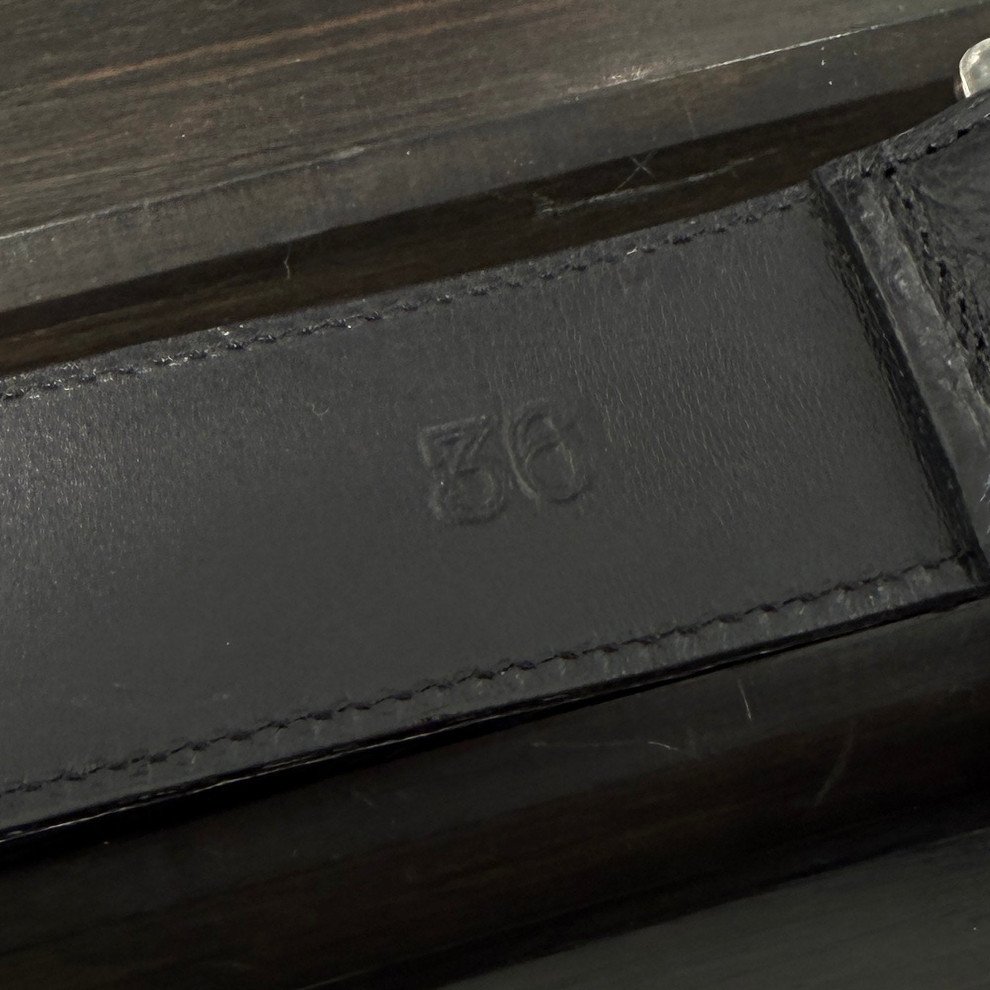 CHROME HEARTS 3PC Roller Leather Belt Size 36 inch クロムハーツ 3PC ローラー レザーベルト サイズ36インチ