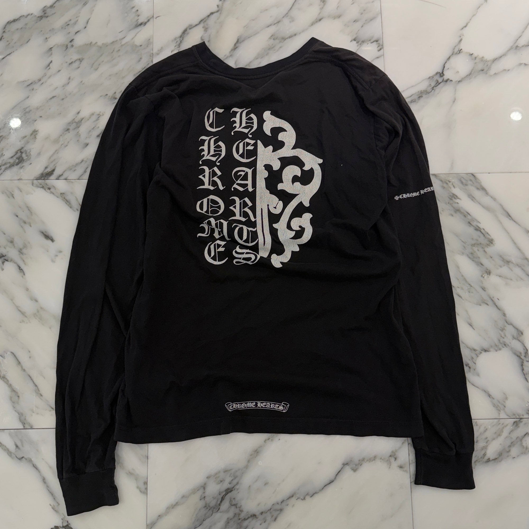 CHROME HEARTS Back Vine Dagger Print Long Sleeve Tee Size M クロムハーツ バックヴァインダガープリント ロングスリーブTシャツ サイズM