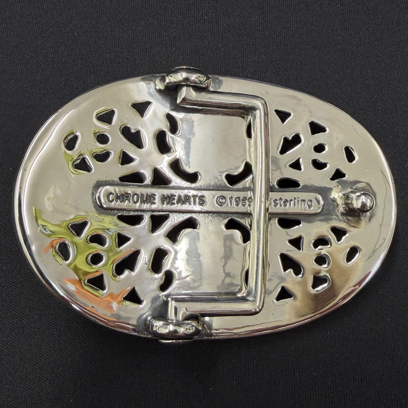 CHROME HEARTS Classic Oval Cross Buckle クロムハーツ クラシック オーバルクロス バックル シルバー925