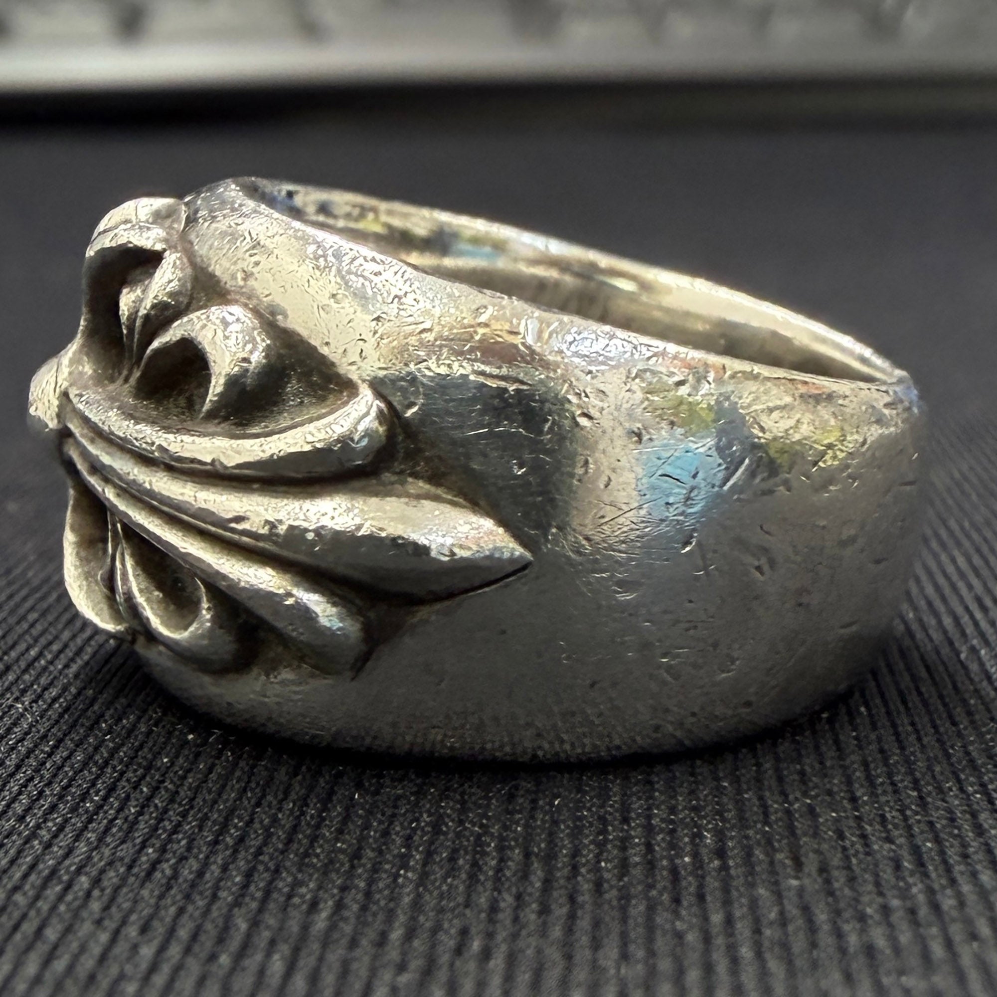 CHROME HEARTS Floral Cross Ring Size 14号 クロムハーツ フローラルクロス リング サイズ14号