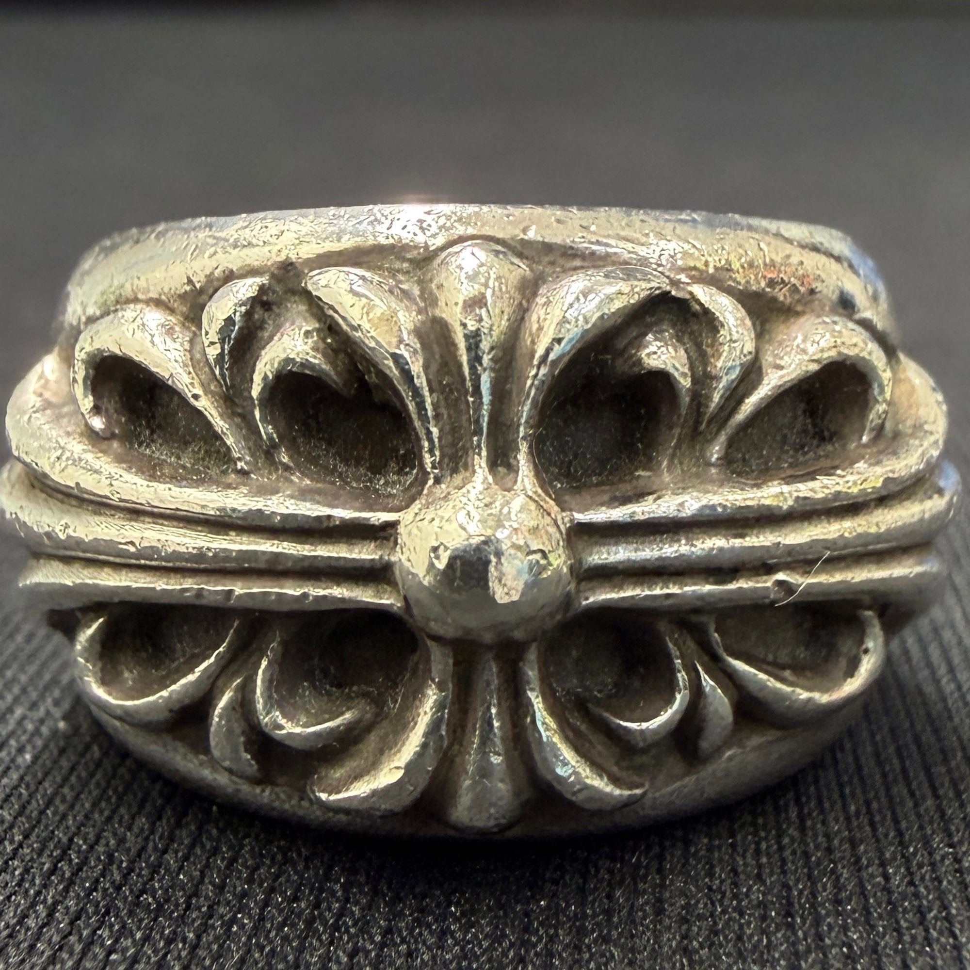CHROME HEARTS Floral Cross Ring Size 14号 クロムハーツ フローラルクロス リング サイズ14号
