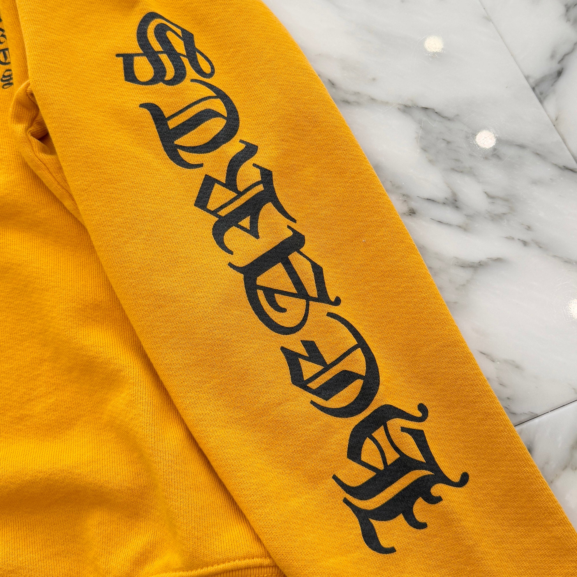 CHROME HEARTS Masterd Yellow Vertical Logo Sweat Shirt Size XS クロムハーツ ヴァーティカルロゴ スウェットシャツ サイズXS