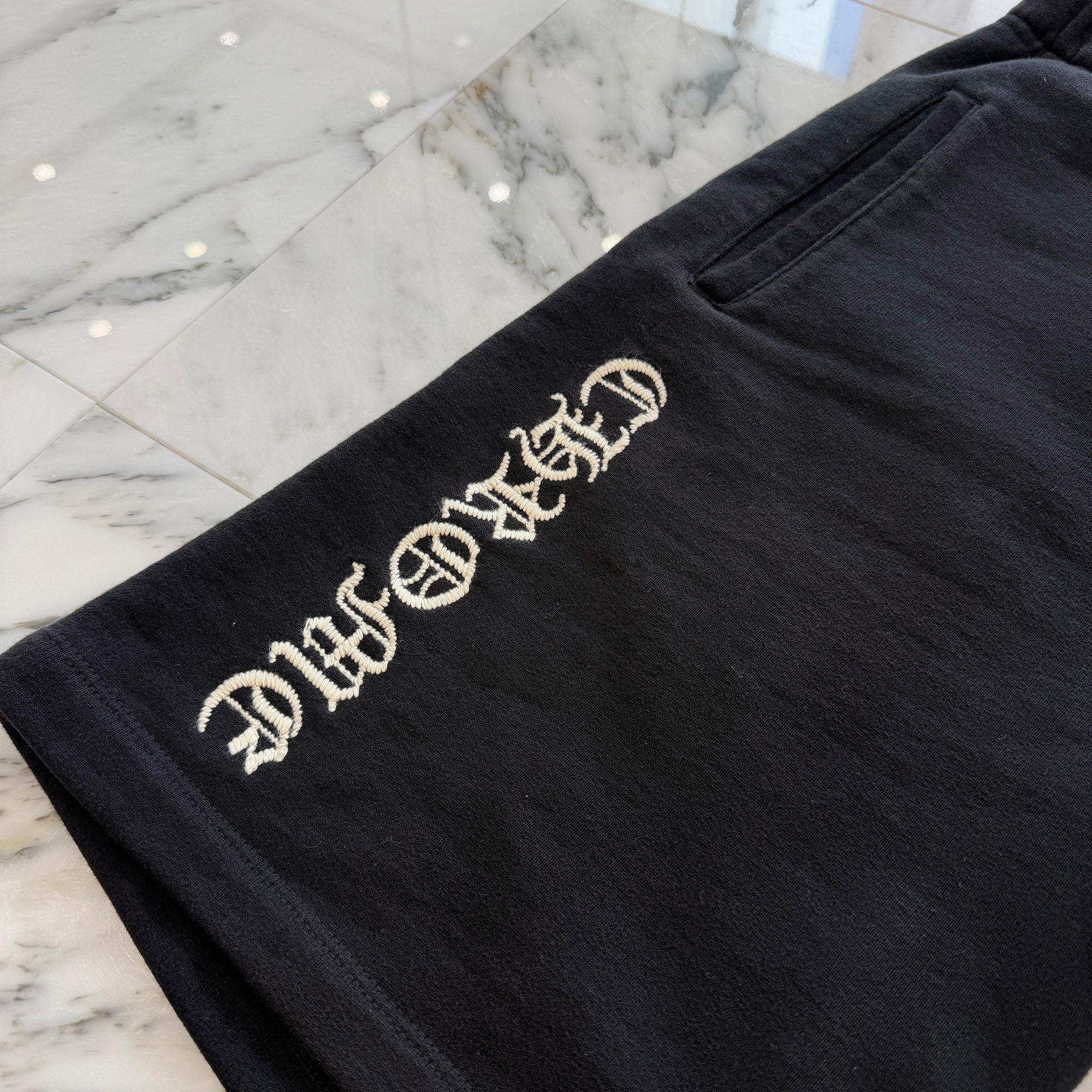 CHROME HEARTS Y NOT SLO RIDE Logo Sweat Half Pants Size M クロムハーツ ワイノット スローライド ロゴ スウェットハーフパンツ サイズM