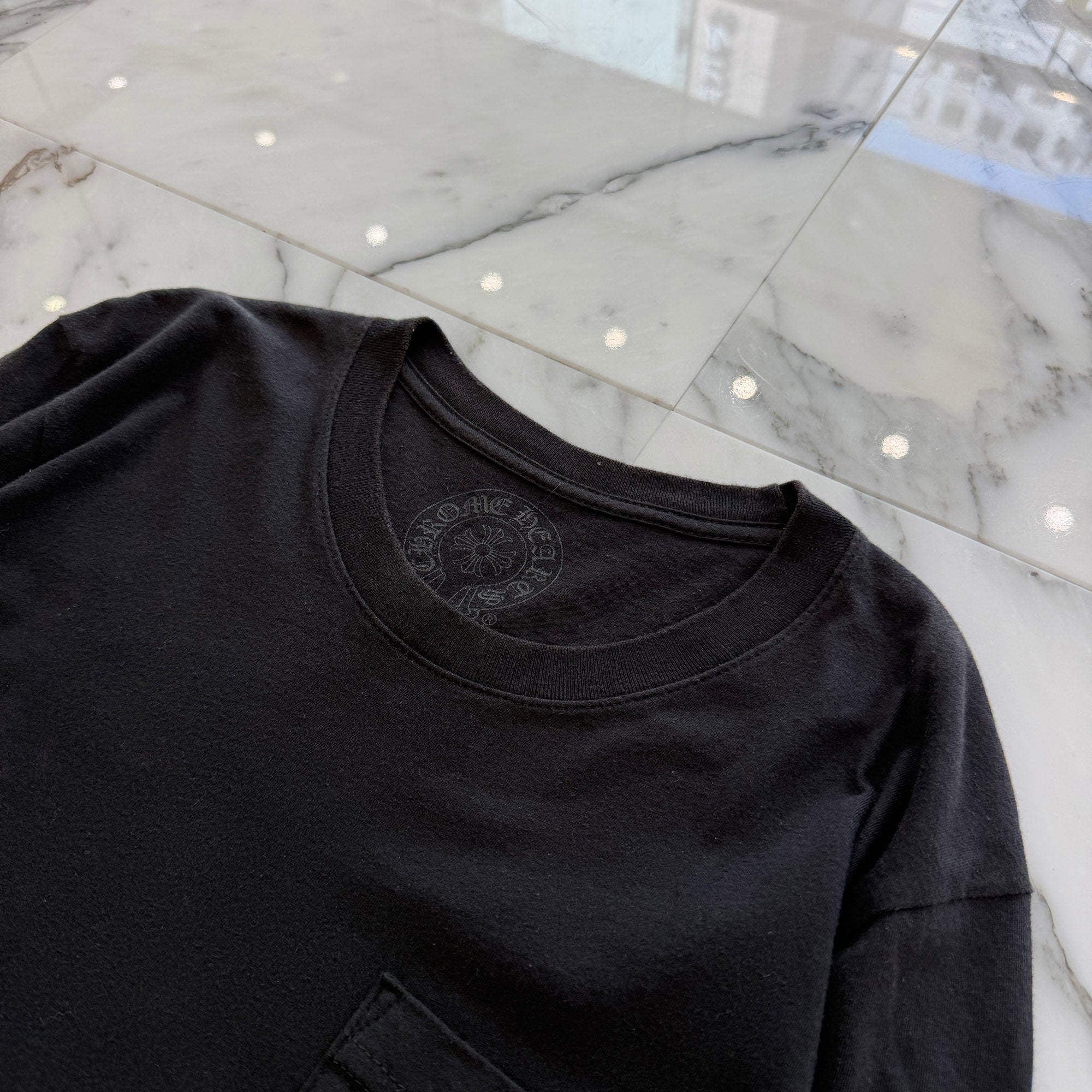 CHROME HEARTS Scroll Logo Arm CH Plus Long Sleeve Tee Size S クロムハーツ スクロールロゴ アーム CHプラス ロングスリーブTシャツ サイズS