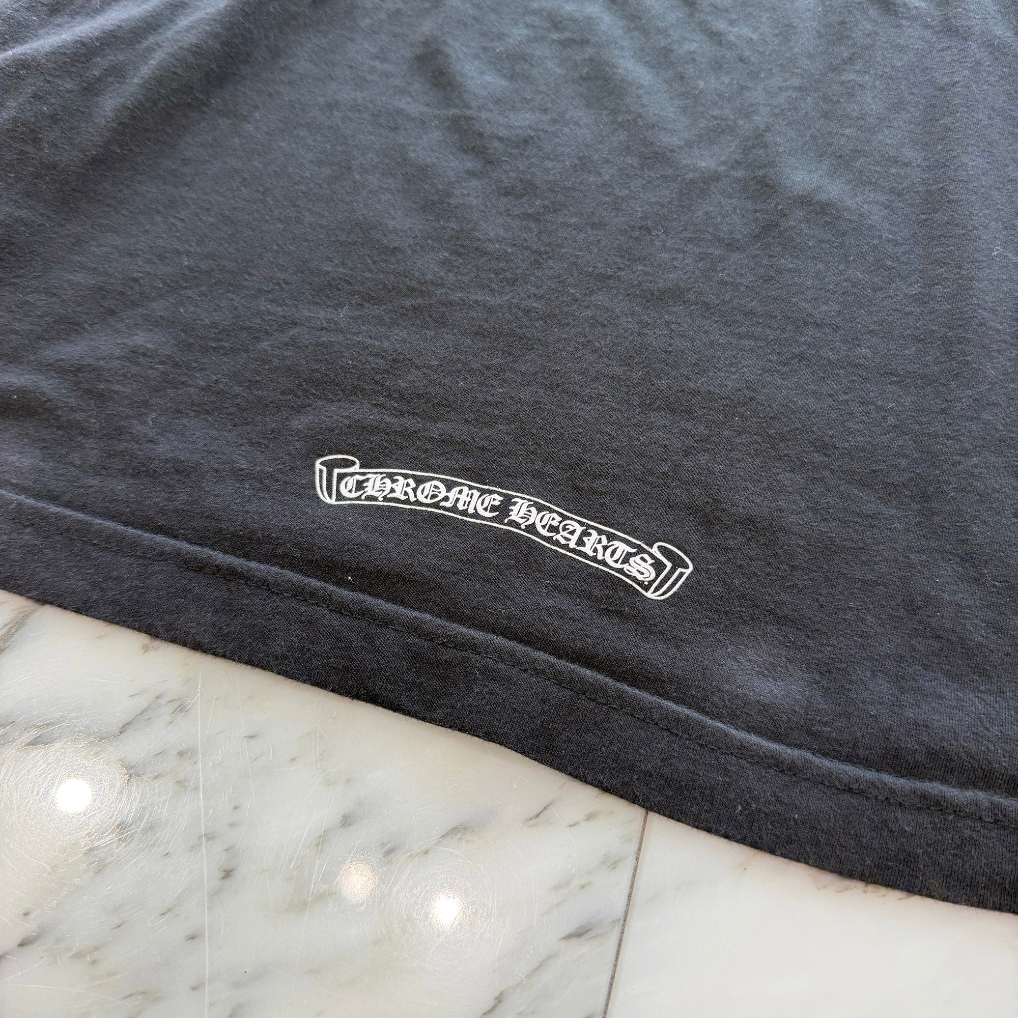 CHROME HEARTS Scroll Logo Arm CH Plus Long Sleeve Tee Size S クロムハーツ スクロールロゴ アーム CHプラス ロングスリーブTシャツ サイズS