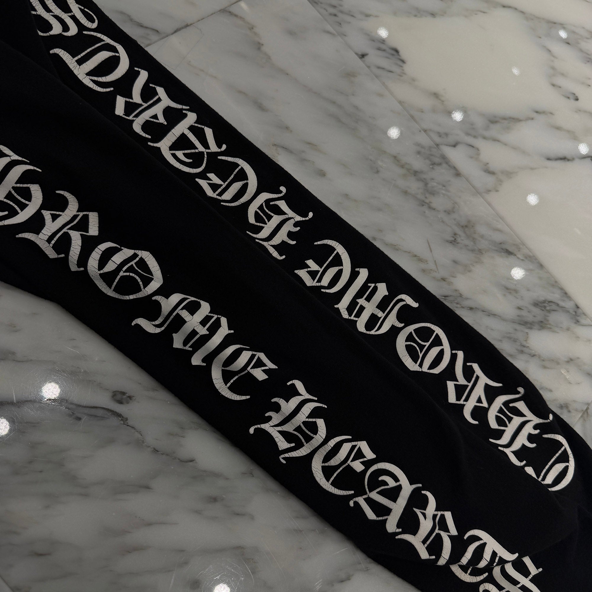 CHROME HEARTS Scroll Side Logo Sweat Leggings Size S クロムハーツ スクロール サイドロゴ レギンス サイズS
