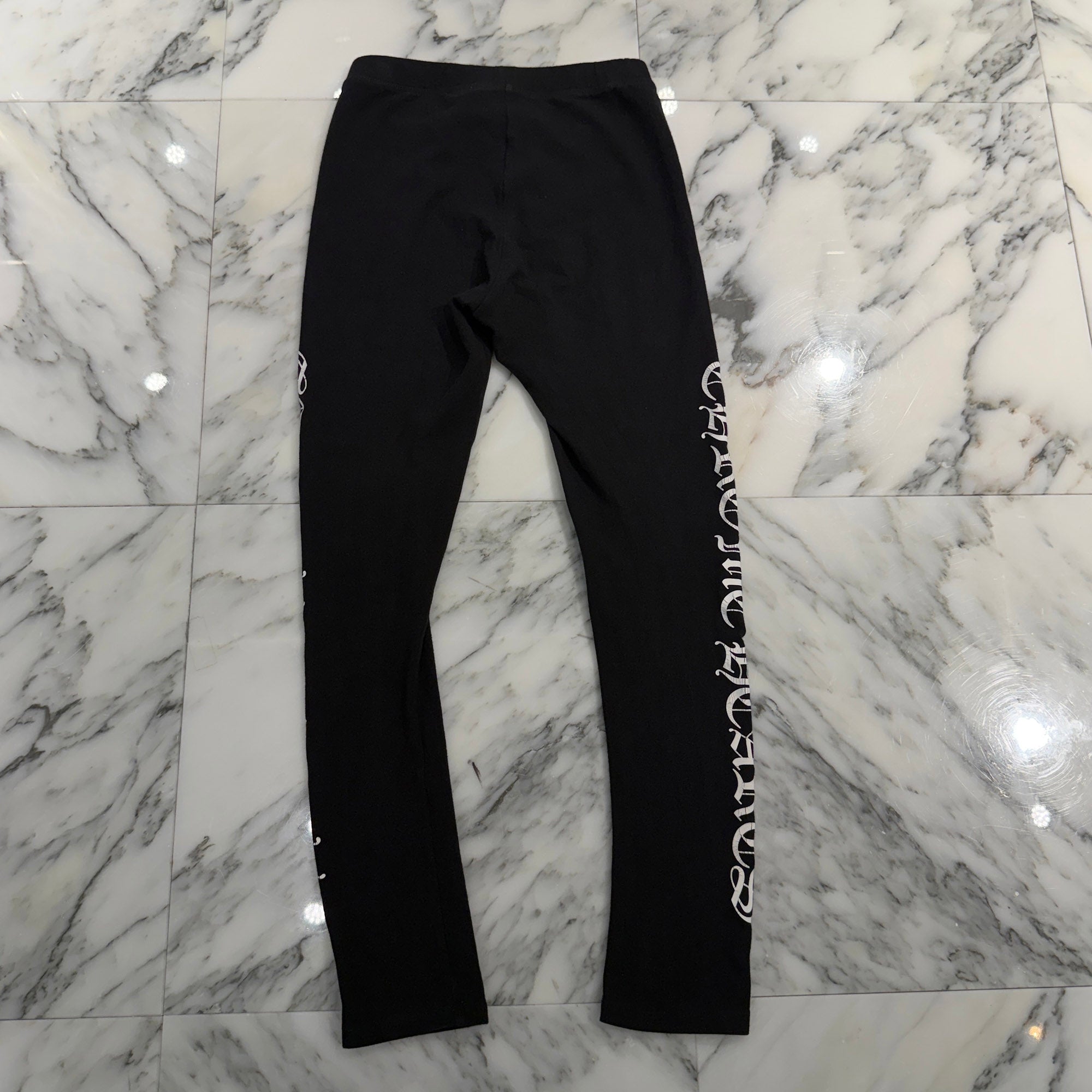 CHROME HEARTS Scroll Side Logo Sweat Leggings Size S クロムハーツ スクロール サイドロゴ レギンス サイズS