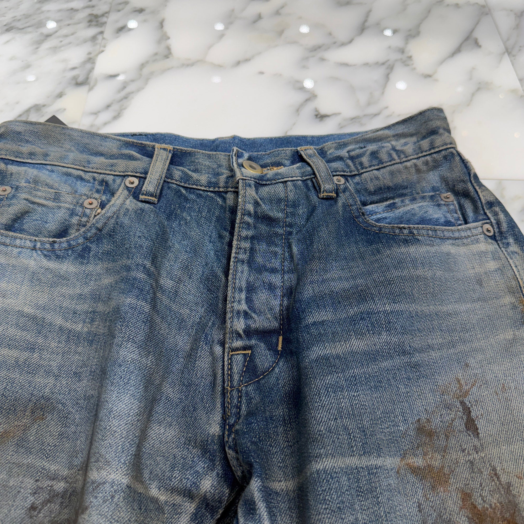 Rick Owens DRKSHDW 2026SS Kurdt Straight Denim Pants DL01F1399-HKWJP Size 28 リックオウエンス カート ストレートデニムパンツ サイズ28
