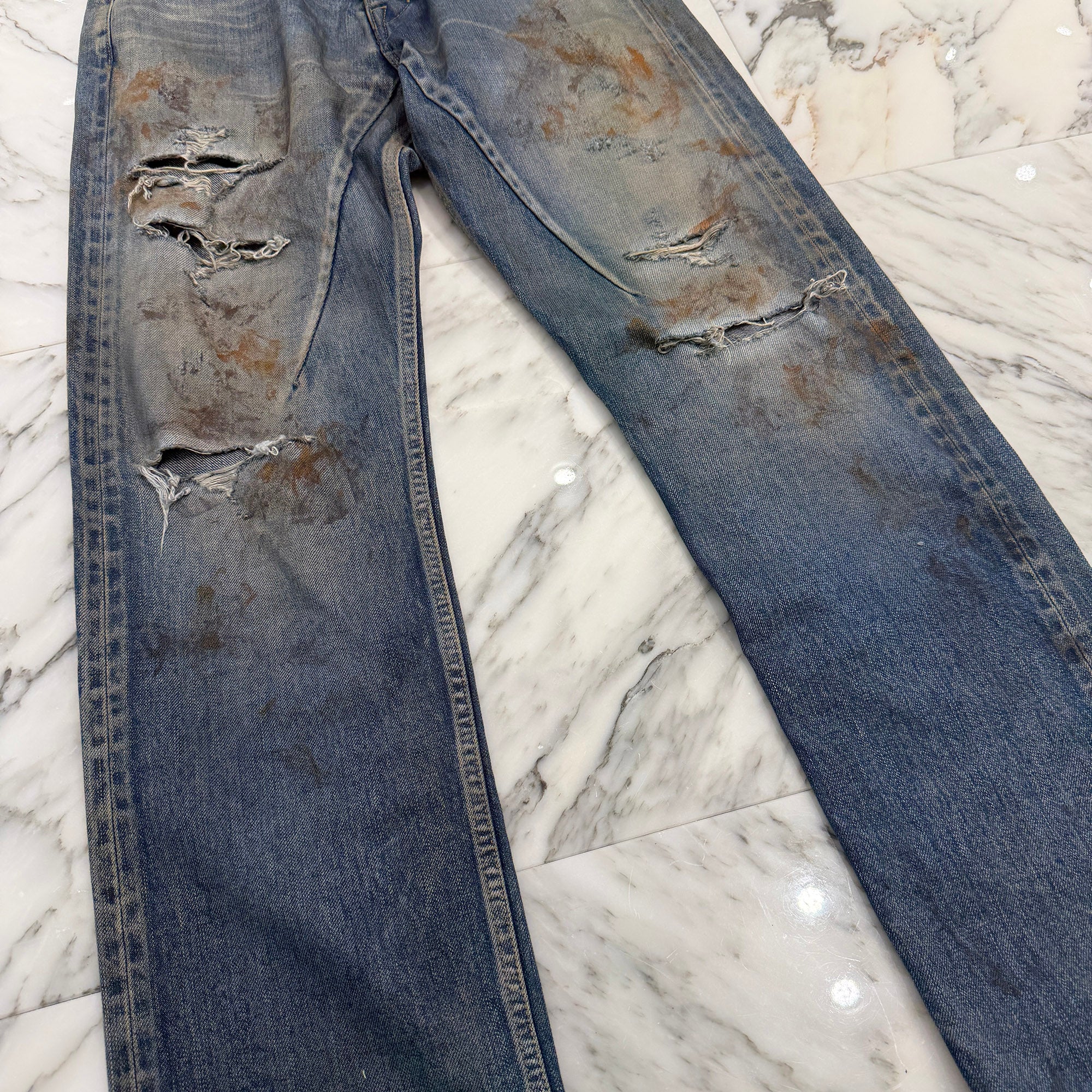 Rick Owens DRKSHDW 2026SS Kurdt Straight Denim Pants DL01F1399-HKWJP Size 28 リックオウエンス カート ストレートデニムパンツ サイズ28