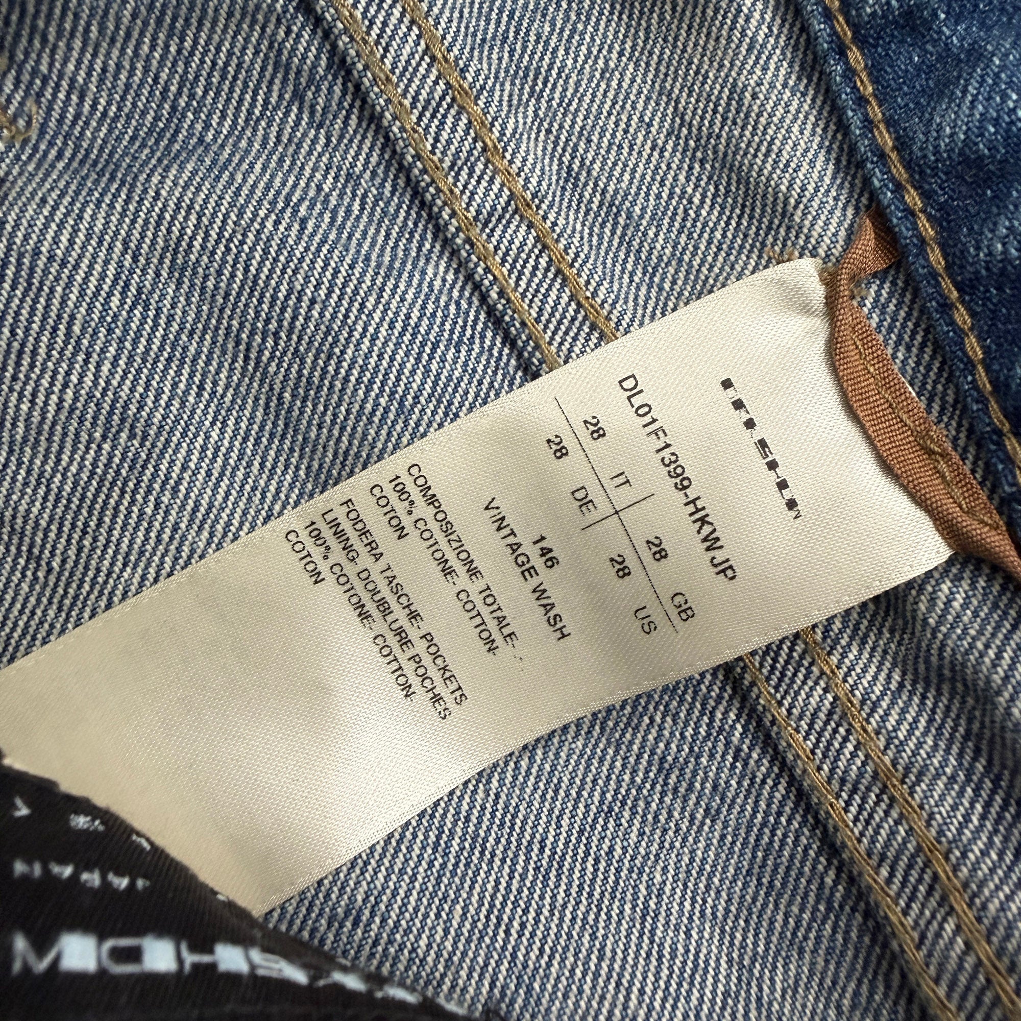 Rick Owens DRKSHDW 2026SS Kurdt Straight Denim Pants DL01F1399-HKWJP Size 28 リックオウエンス カート ストレートデニムパンツ サイズ28