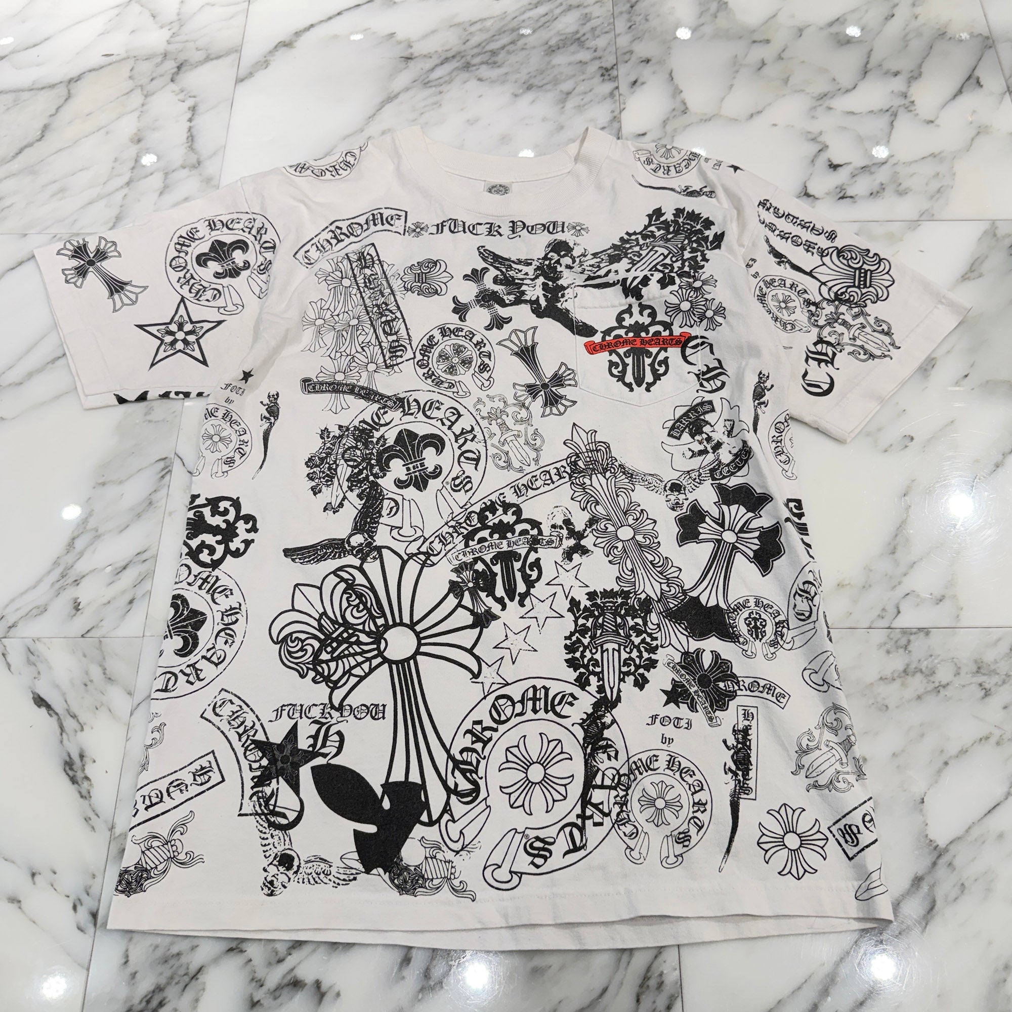 CHROME HEARTS Multi Motif Tee Size L クロムハーツ マルチモチーフ Tシャツ サイズL