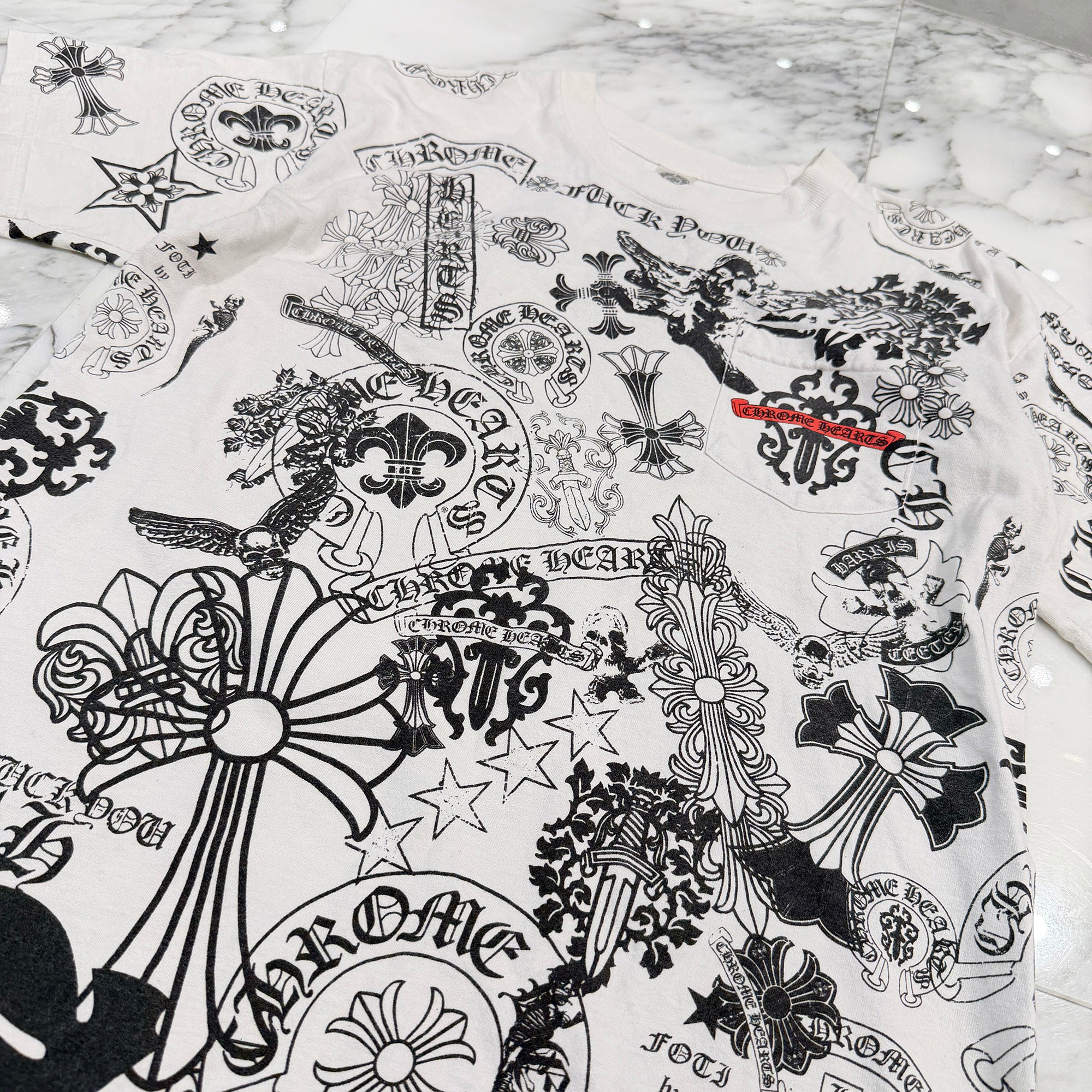 CHROME HEARTS Multi Motif Tee Size L クロムハーツ マルチモチーフ Tシャツ サイズL