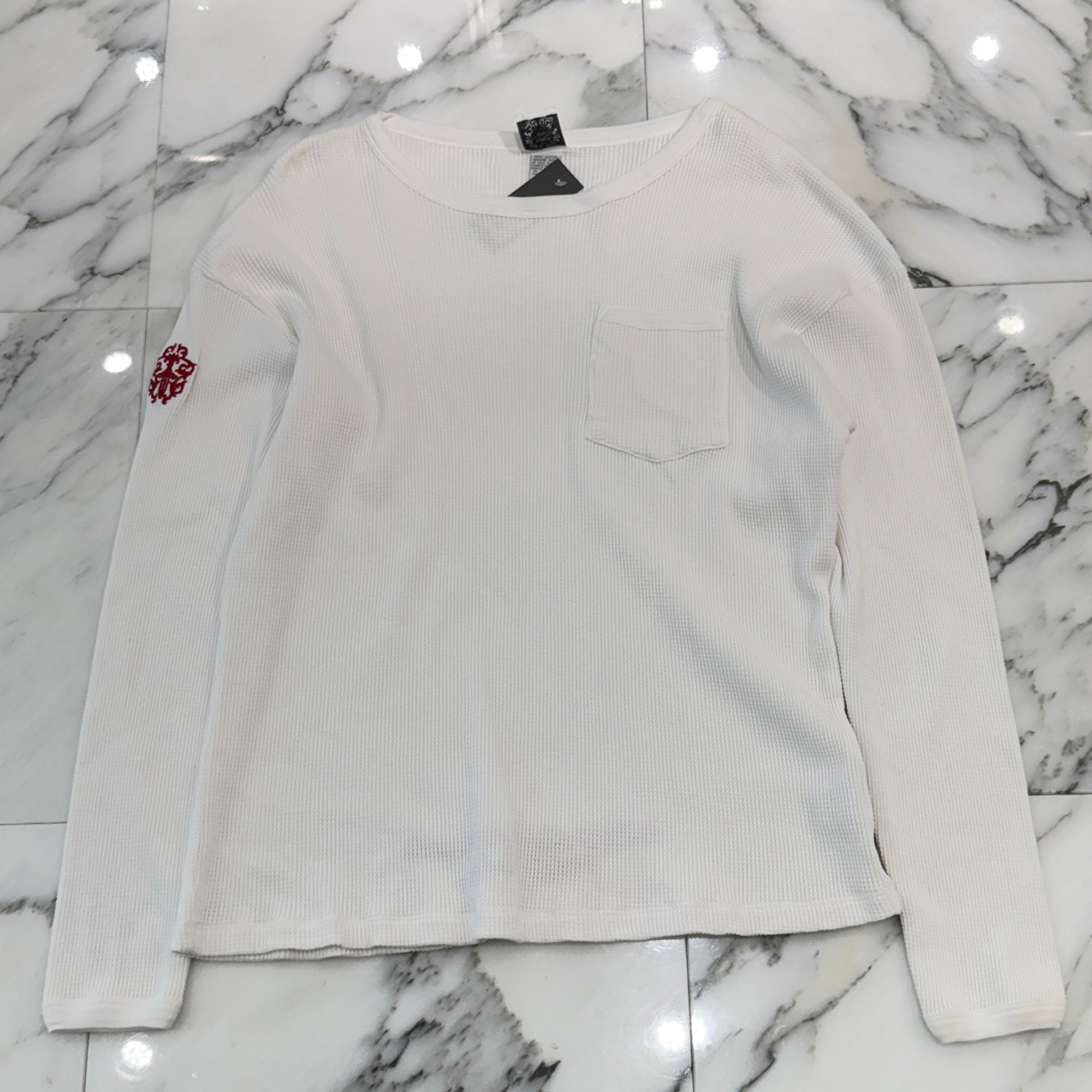 CHROME HEARTS Vine Dagger FUCK YOU Embroidery Thermal Long Sleeve Tee Size L クロムハーツ ヴァインダガー ファックユー刺繍 サーマル ロングスリーグ Tシャツ サイズL