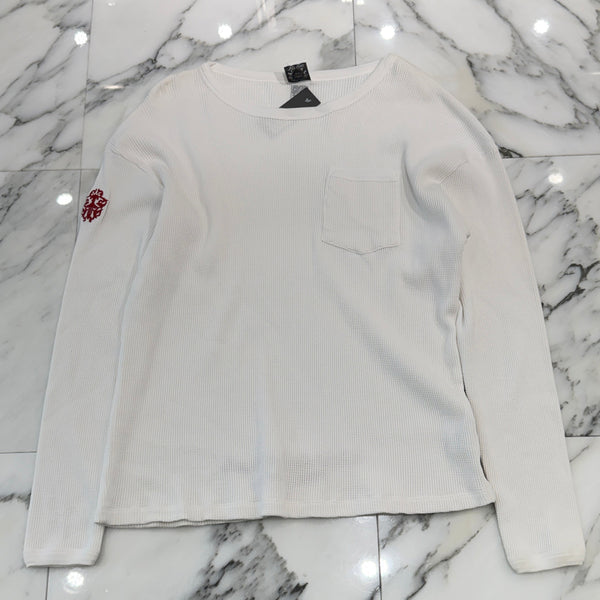 CHROME HEARTS Vine Dagger FUCK YOU Embroidery Thermal Long Sleeve Tee Size L クロムハーツ ヴァインダガー ファックユー刺繍 サーマル ロングスリーグ Tシャツ サイズL