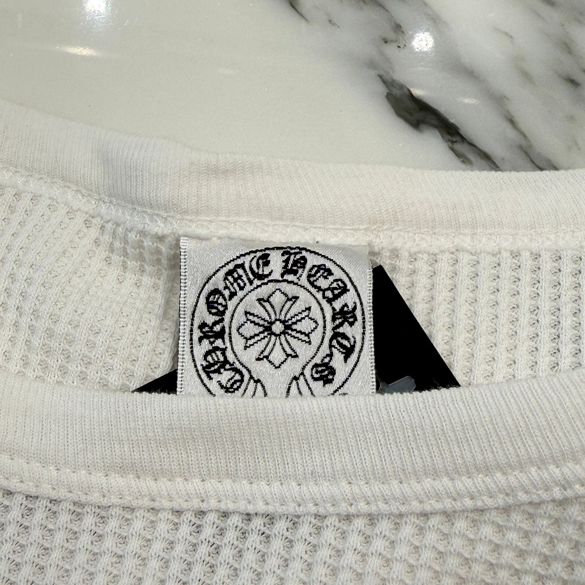 CHROME HEARTS Vine Dagger FUCK YOU Embroidery Thermal Long Sleeve Tee Size L クロムハーツ ヴァインダガー ファックユー刺繍 サーマル ロングスリーグ Tシャツ サイズL