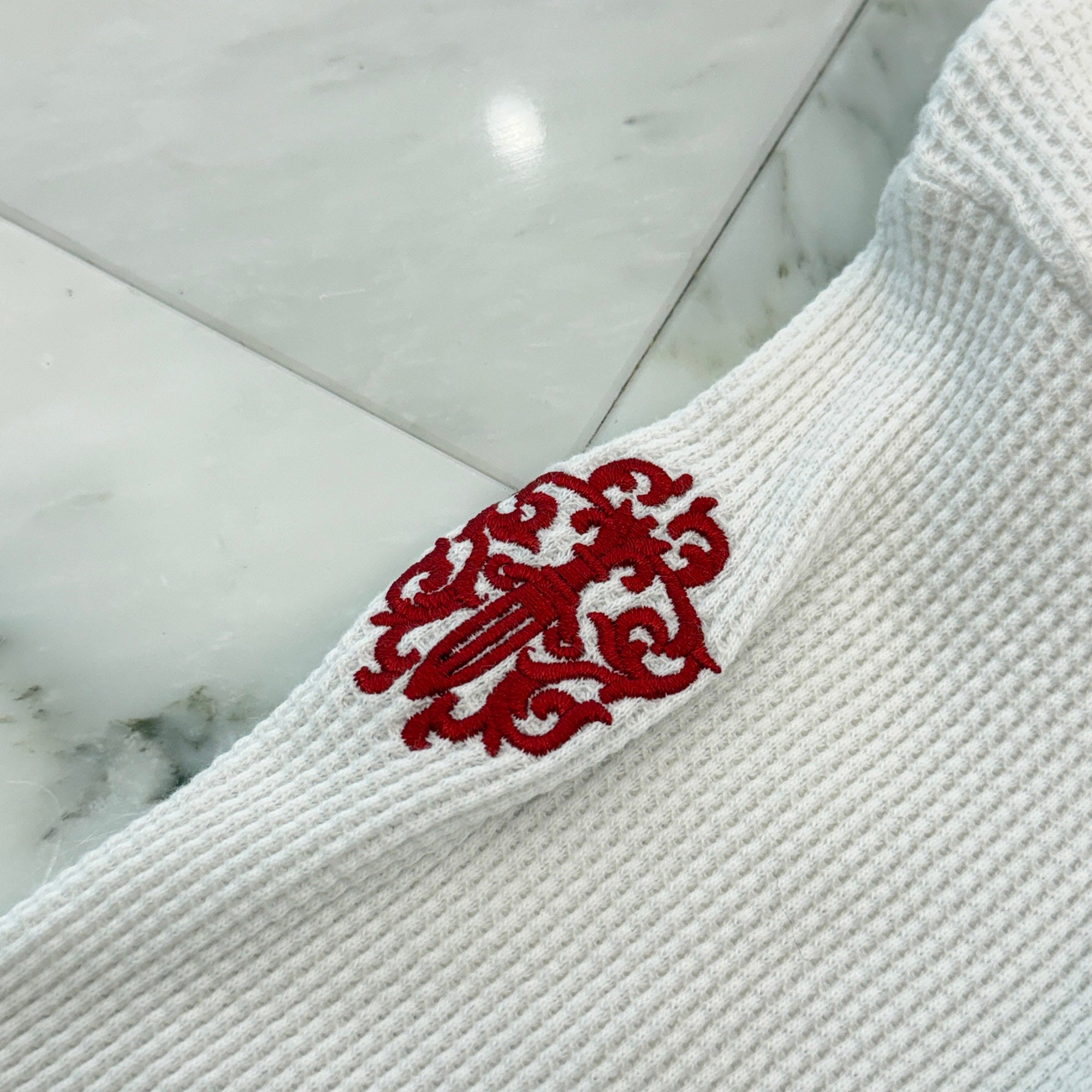 CHROME HEARTS Vine Dagger FUCK YOU Embroidery Thermal Long Sleeve Tee Size L クロムハーツ ヴァインダガー ファックユー刺繍 サーマル ロングスリーグ Tシャツ サイズL