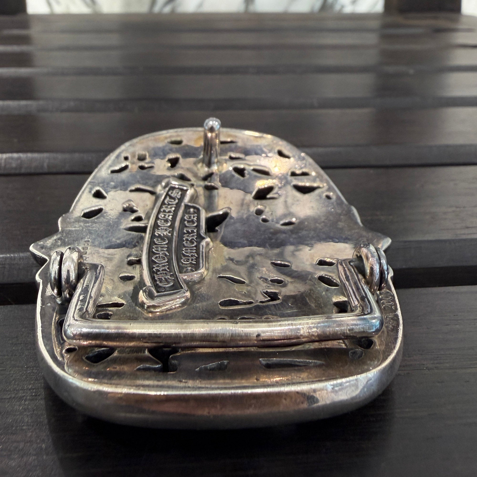 CHROME HEARTS 1.5 Cemetery Cross Silver Buckle クロムハーツ 1.5 セメタリークロス シルバー バックル