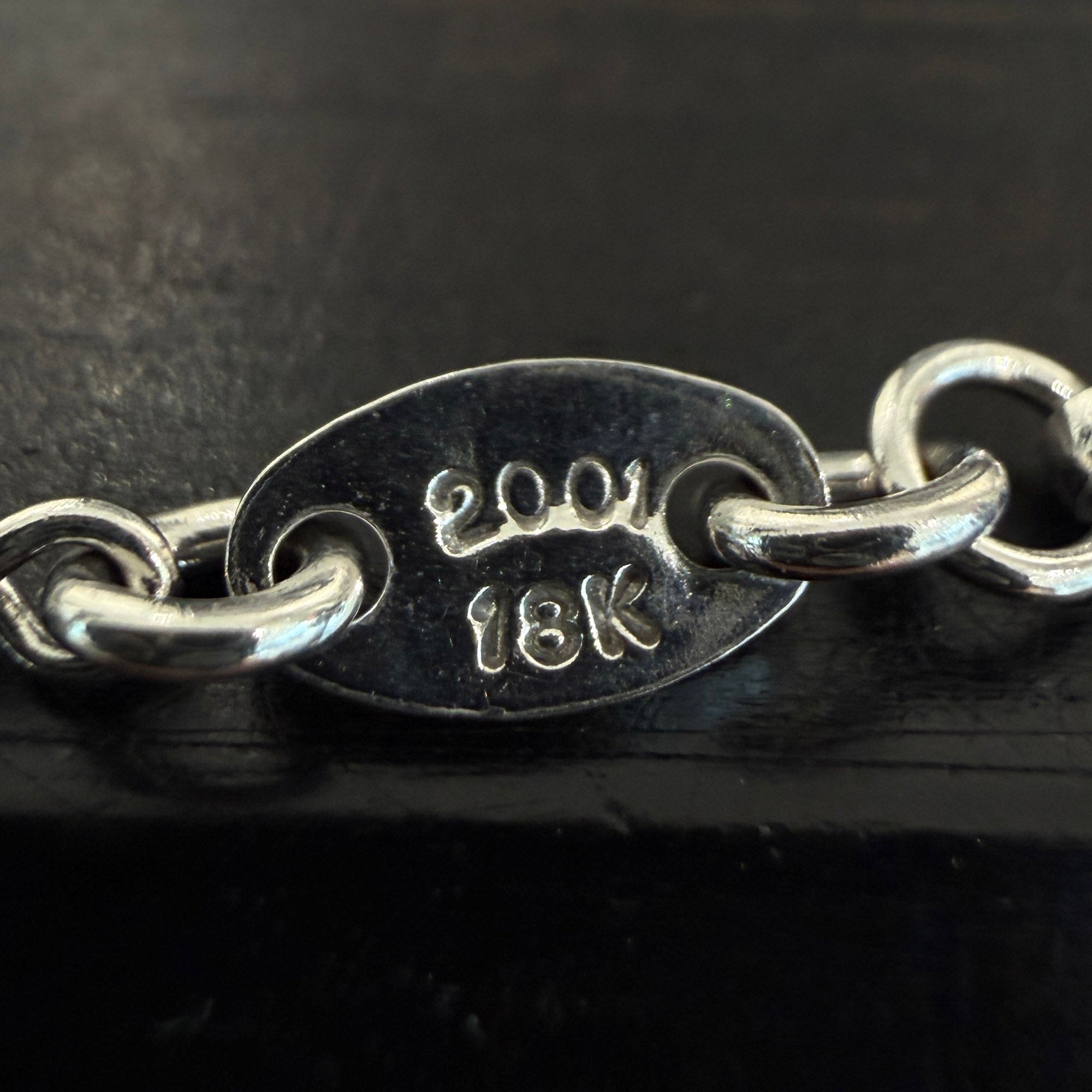 CHROME HEARTS 18K WG Twist Chain Necklace Size 20 Inch クロムハーツ 18K WG ツイストチェーン ネックレス サイズ 20インチ