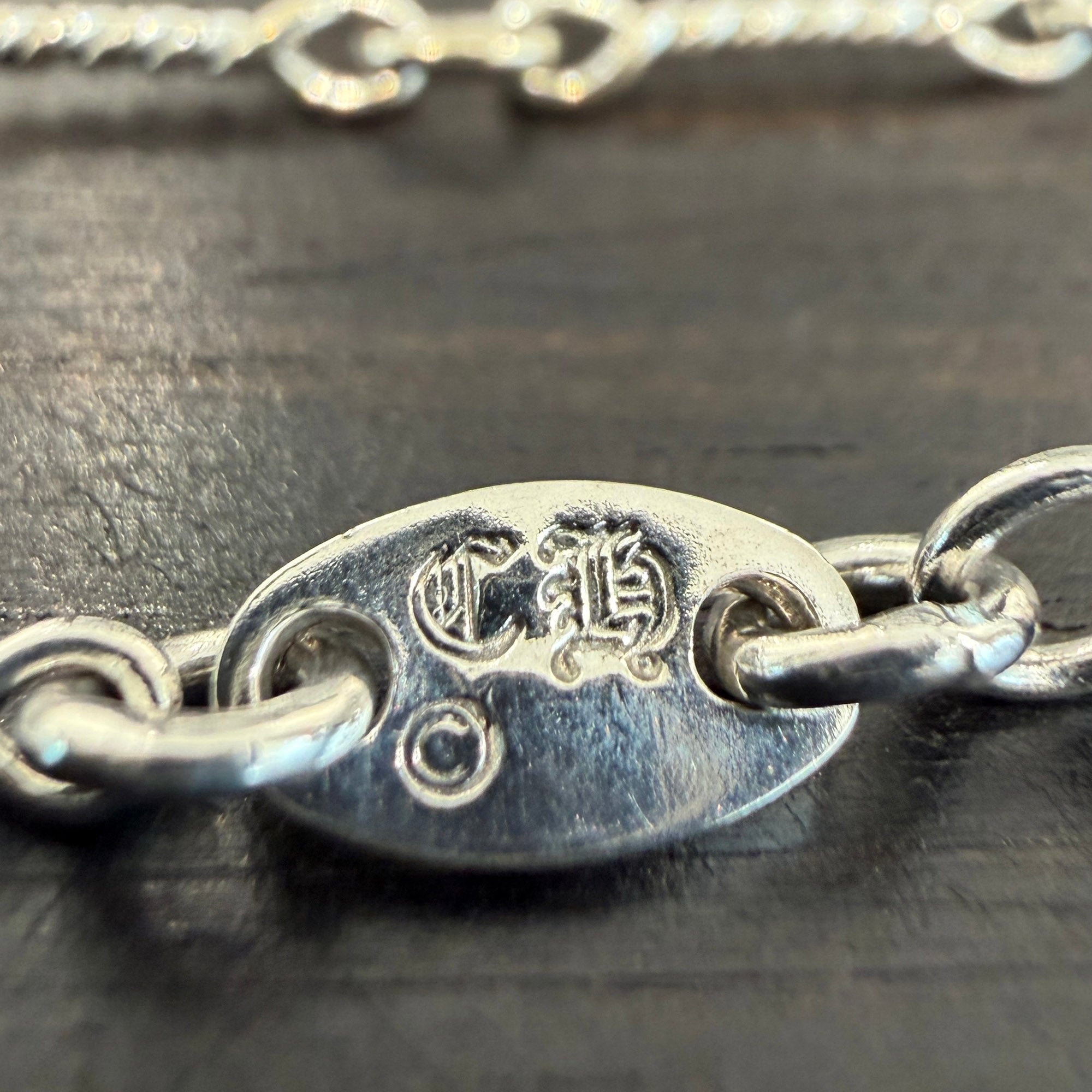 CHROME HEARTS 18K WG Twist Chain Necklace Size 20 Inch クロムハーツ 18K WG ツイストチェーン ネックレス サイズ 20インチ