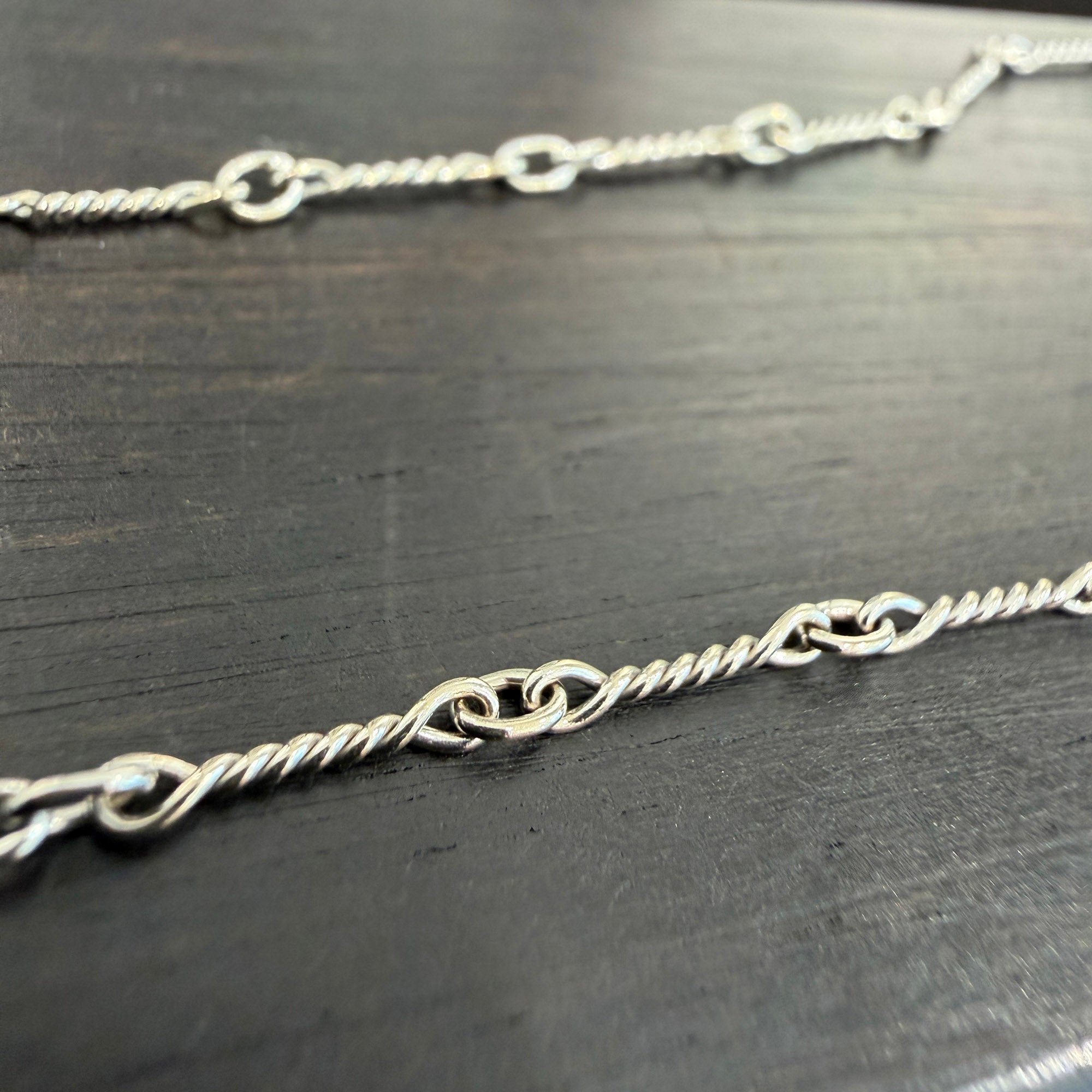 CHROME HEARTS 18K WG Twist Chain Necklace Size 20 Inch クロムハーツ 18K WG ツイストチェーン ネックレス サイズ 20インチ
