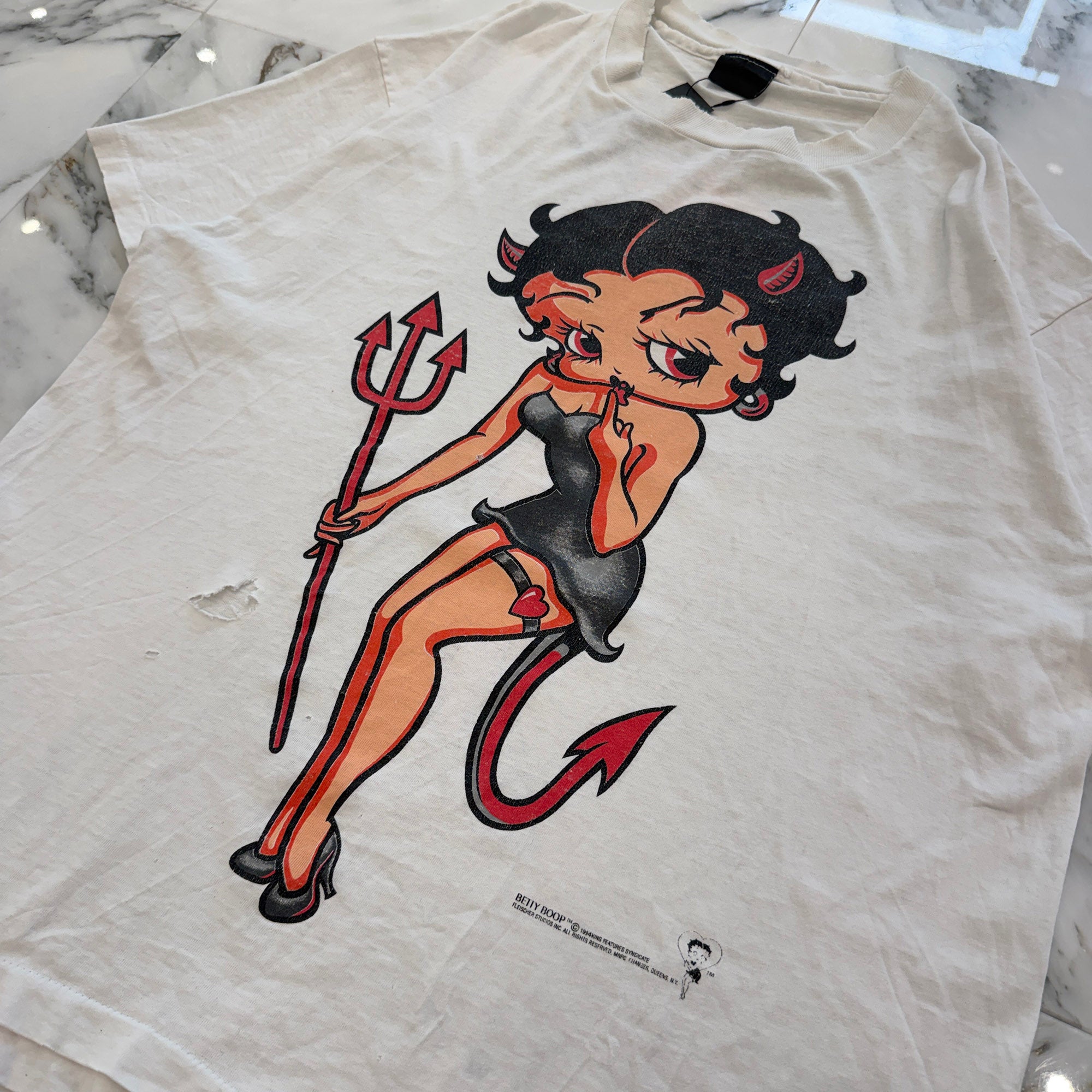 Vintage 90's Betty Boop "Devil" Changes S/S Tee Size XL ヴィンテージ 90's ベティ・ブープ "デビル" チェンジーズ社製 Tシャツ サイズXL