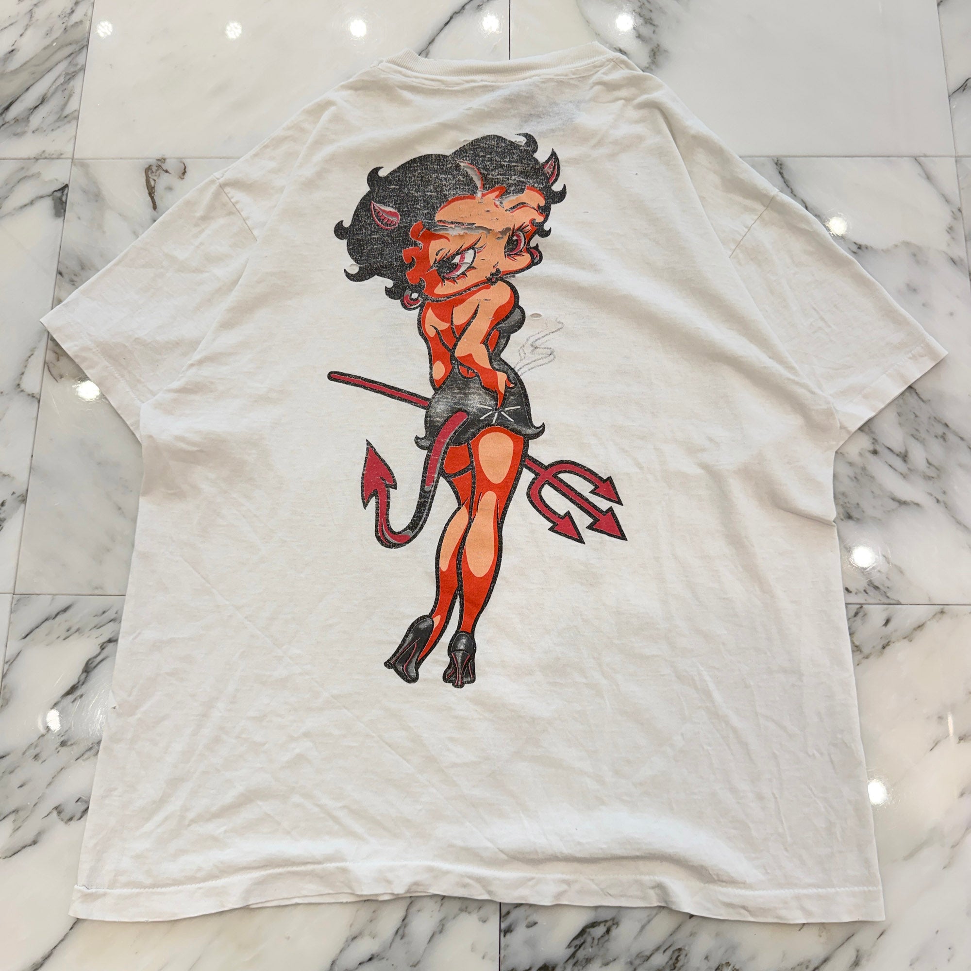 Vintage 90's Betty Boop "Devil" Changes S/S Tee Size XL ヴィンテージ 90's ベティ・ブープ "デビル" チェンジーズ社製 Tシャツ サイズXL