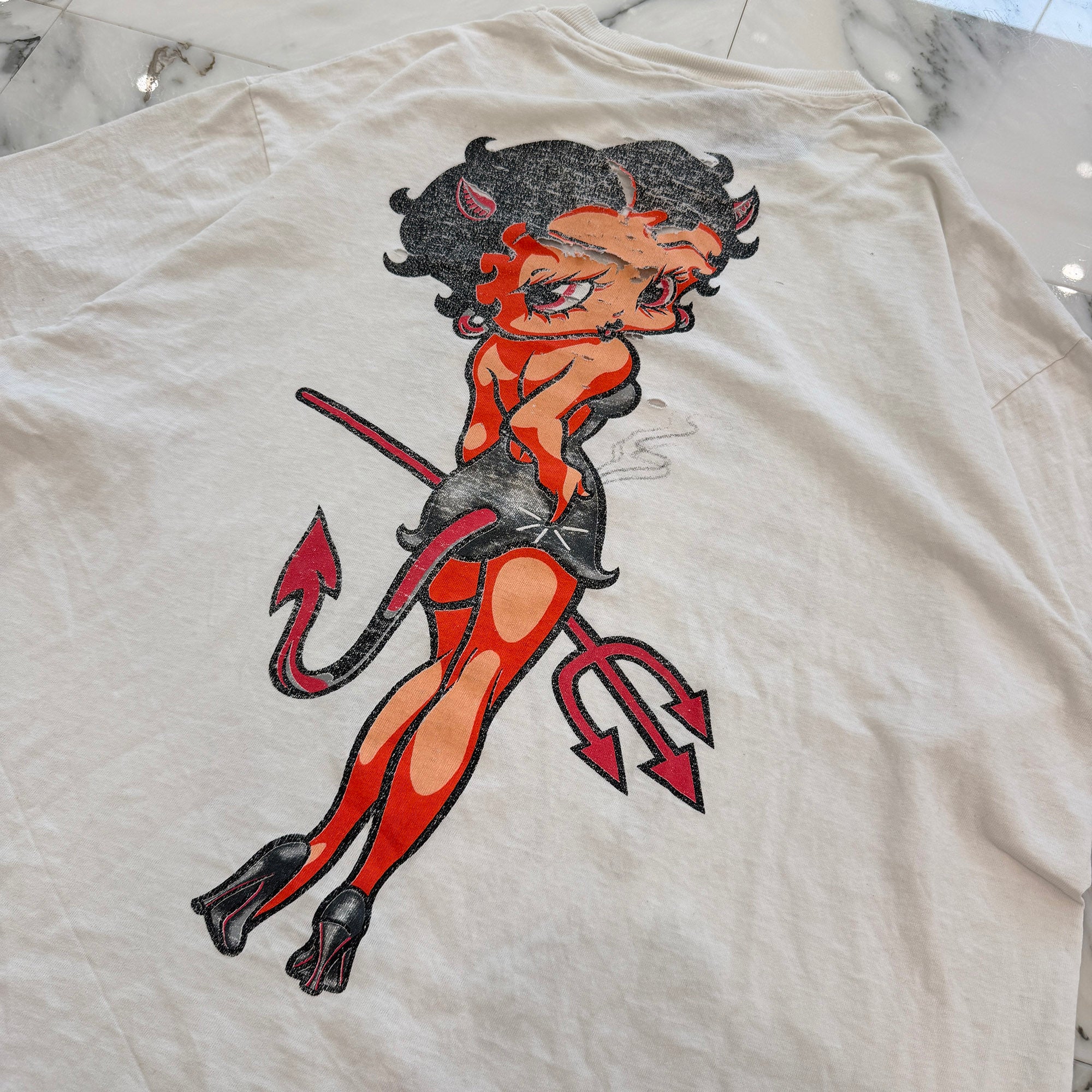 Vintage 90's Betty Boop "Devil" Changes S/S Tee Size XL ヴィンテージ 90's ベティ・ブープ "デビル" チェンジーズ社製 Tシャツ サイズXL