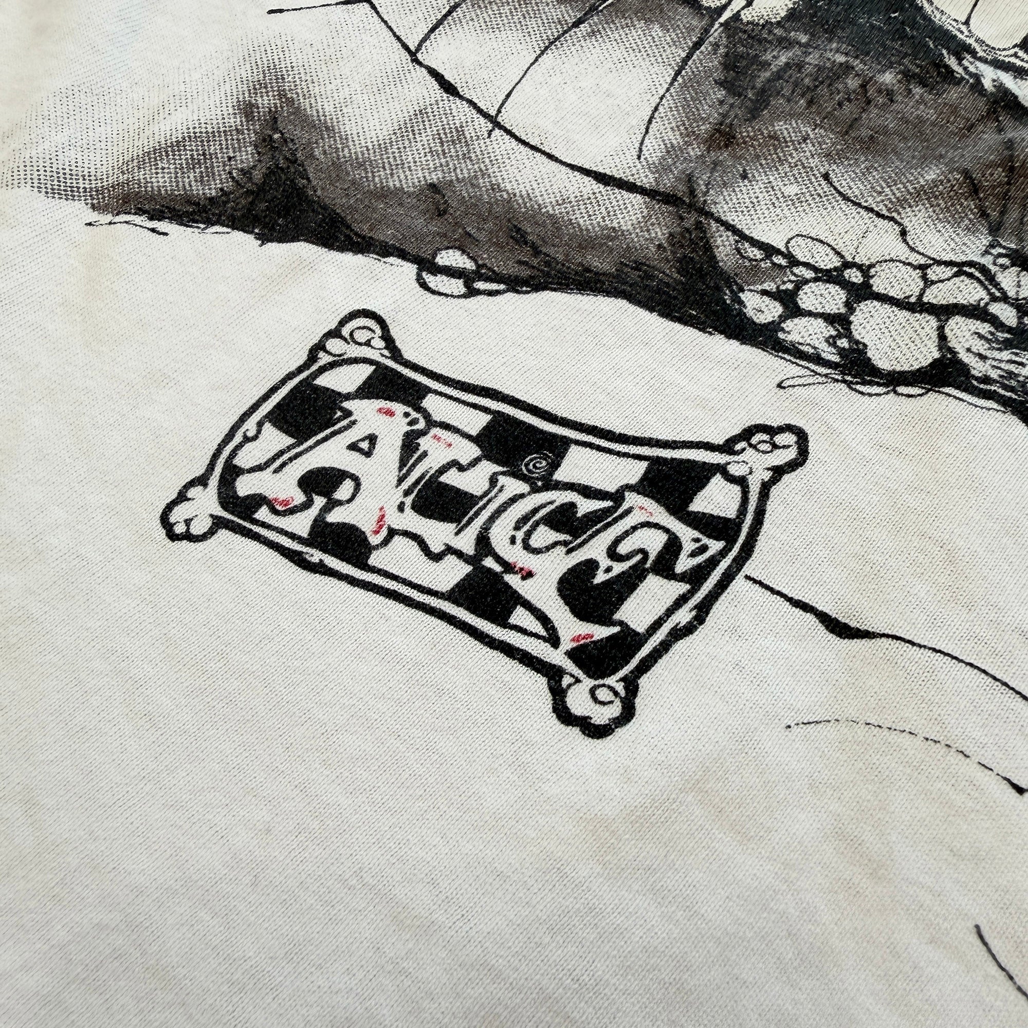 Vintage 90's Alice In Wondrland "We're All Mad Here" Cheshire Cat ANDAZUA S/S Tee Size XL ヴィンテージ 90's チェシャ猫 "ウィア オール マッド ヒア" アンダジア社製Tシャツ サイズXL