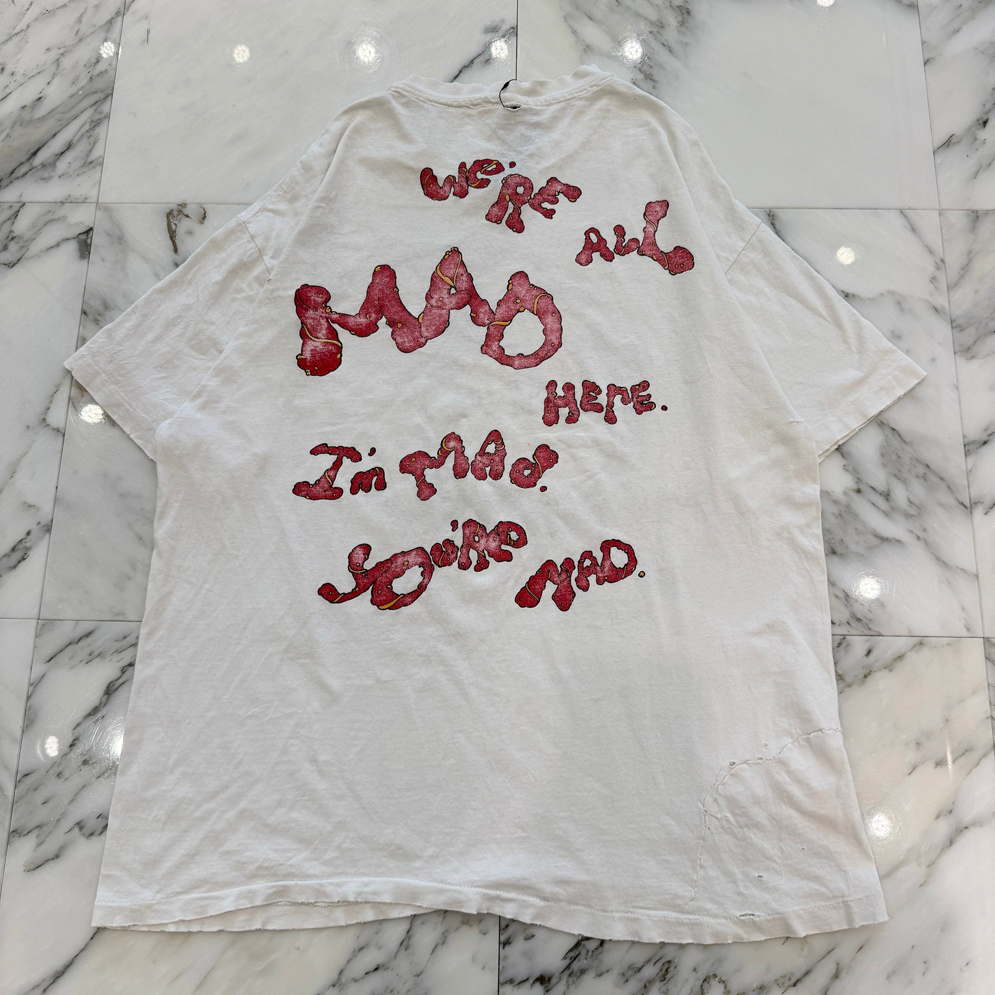 Vintage 90's Alice In Wondrland "We're All Mad Here" Cheshire Cat ANDAZUA S/S Tee Size XL ヴィンテージ 90's チェシャ猫 "ウィア オール マッド ヒア" アンダジア社製Tシャツ サイズXL