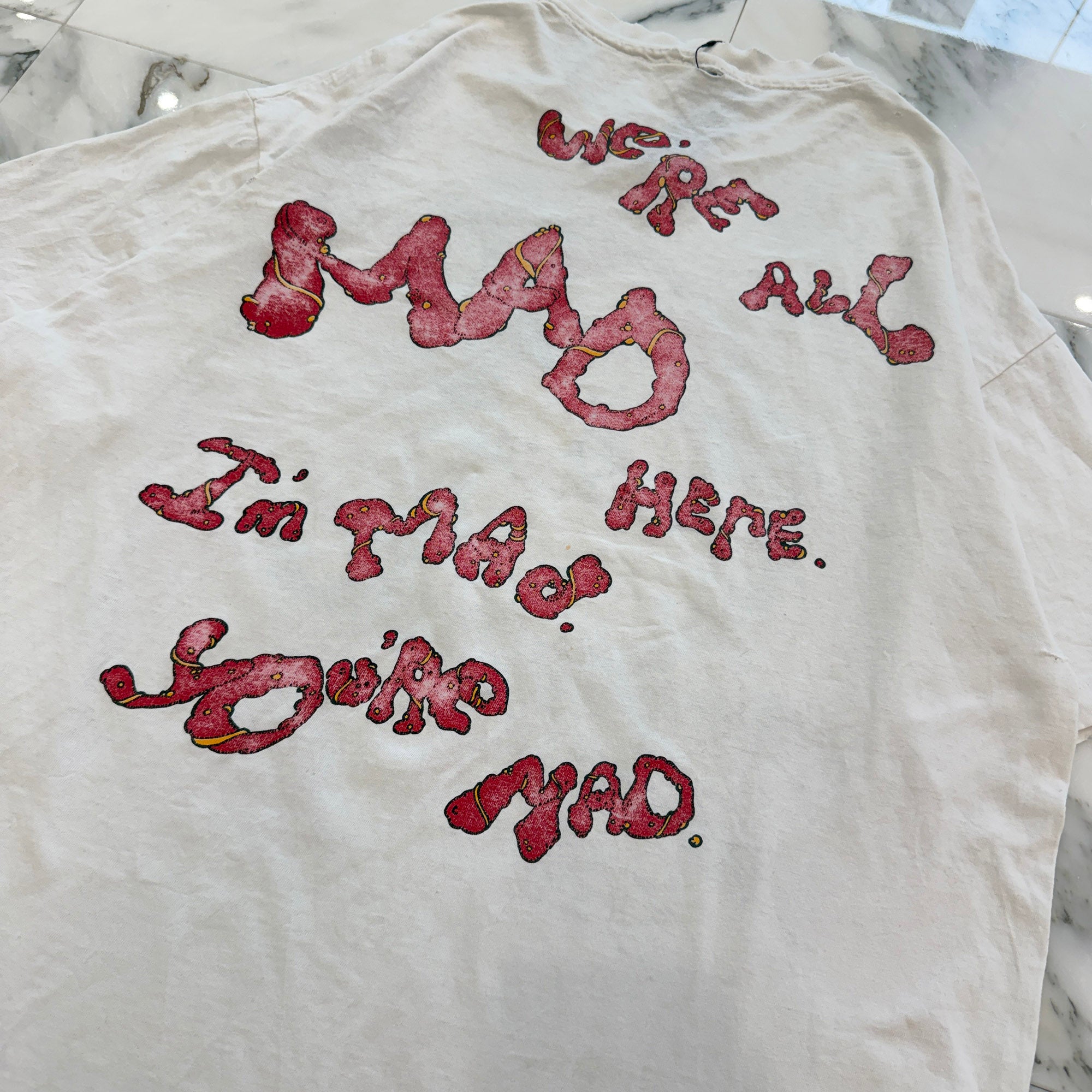 Vintage 90's Alice In Wondrland "We're All Mad Here" Cheshire Cat ANDAZUA S/S Tee Size XL ヴィンテージ 90's チェシャ猫 "ウィア オール マッド ヒア" アンダジア社製Tシャツ サイズXL