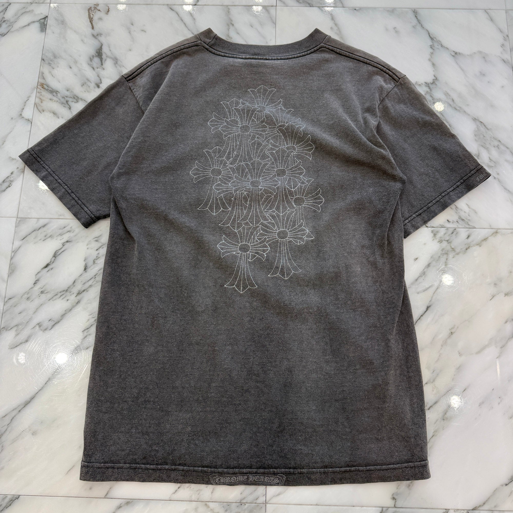 CHROME HEARTS Horseshoe Back Cemetery Cross Print Tee Size M クロムハーツ ホースシュー バックセメタリークロスプリント Tシャツ サイズM