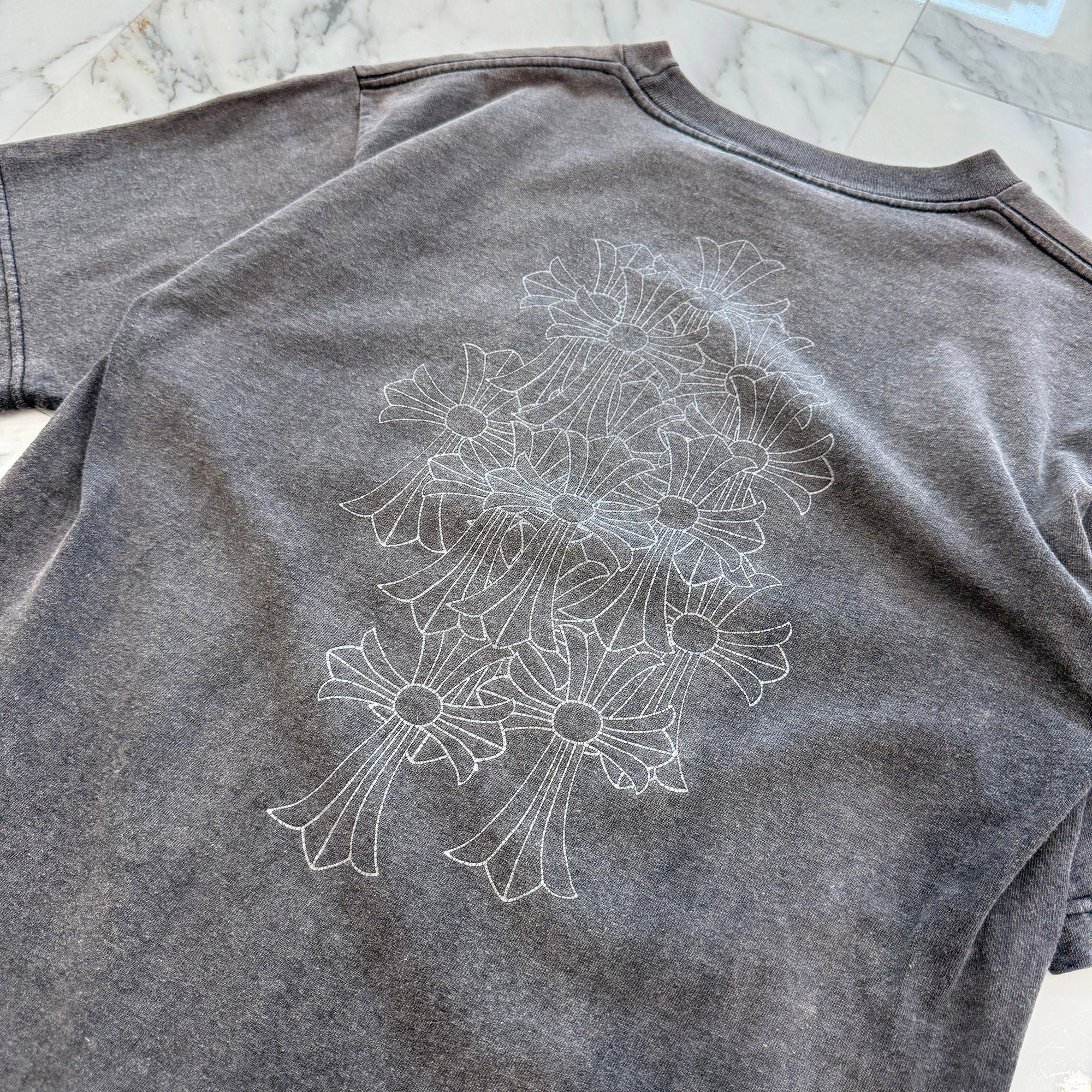 CHROME HEARTS Horseshoe Back Cemetery Cross Print Tee Size M クロムハーツ ホースシュー バックセメタリークロスプリント Tシャツ サイズM