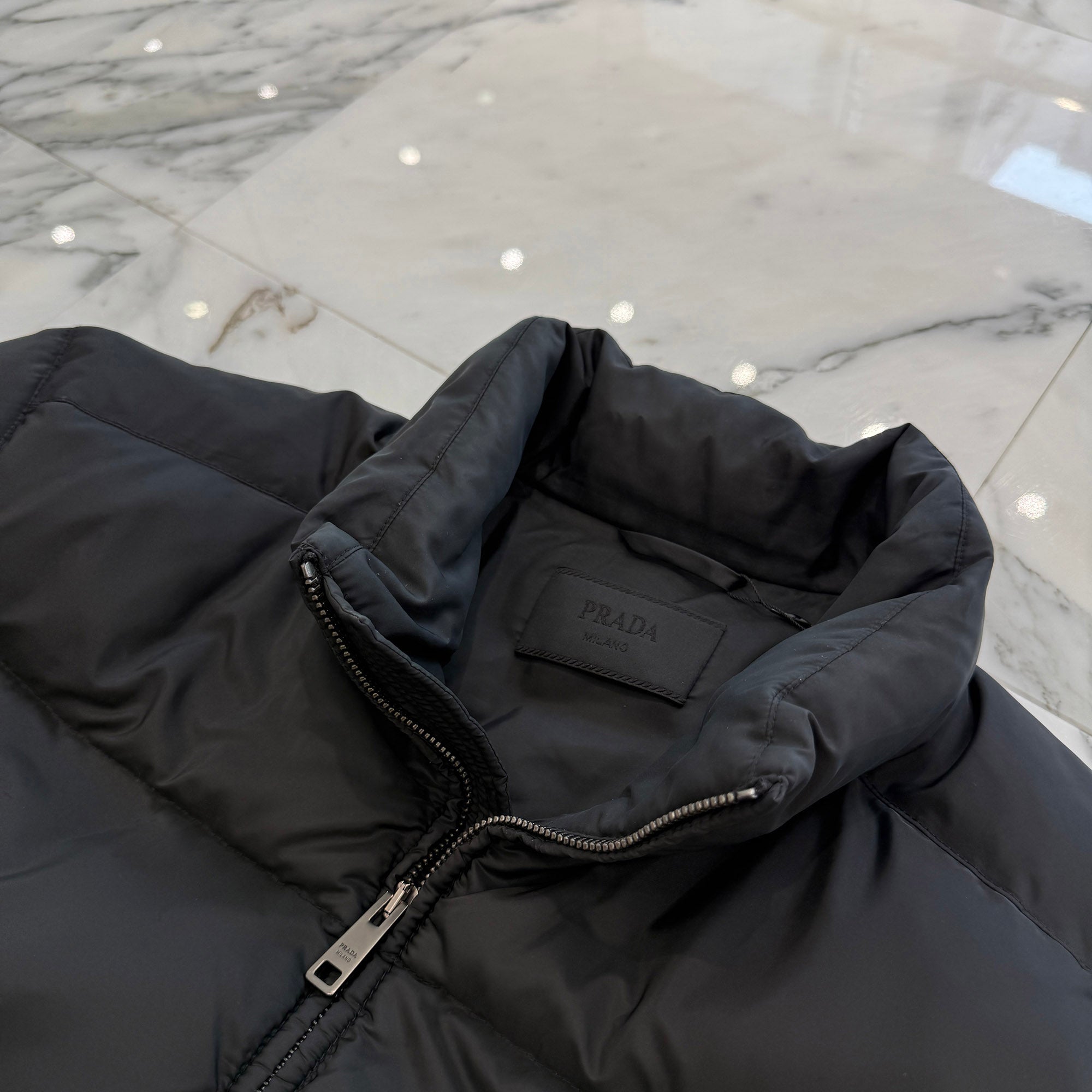 PRADA 2022AW Triangle Logo Plate Down Jacket SGY091 R132 1060 Size 54 プラダ トライアングルロゴ プレート ダウンジャケット サイズ54