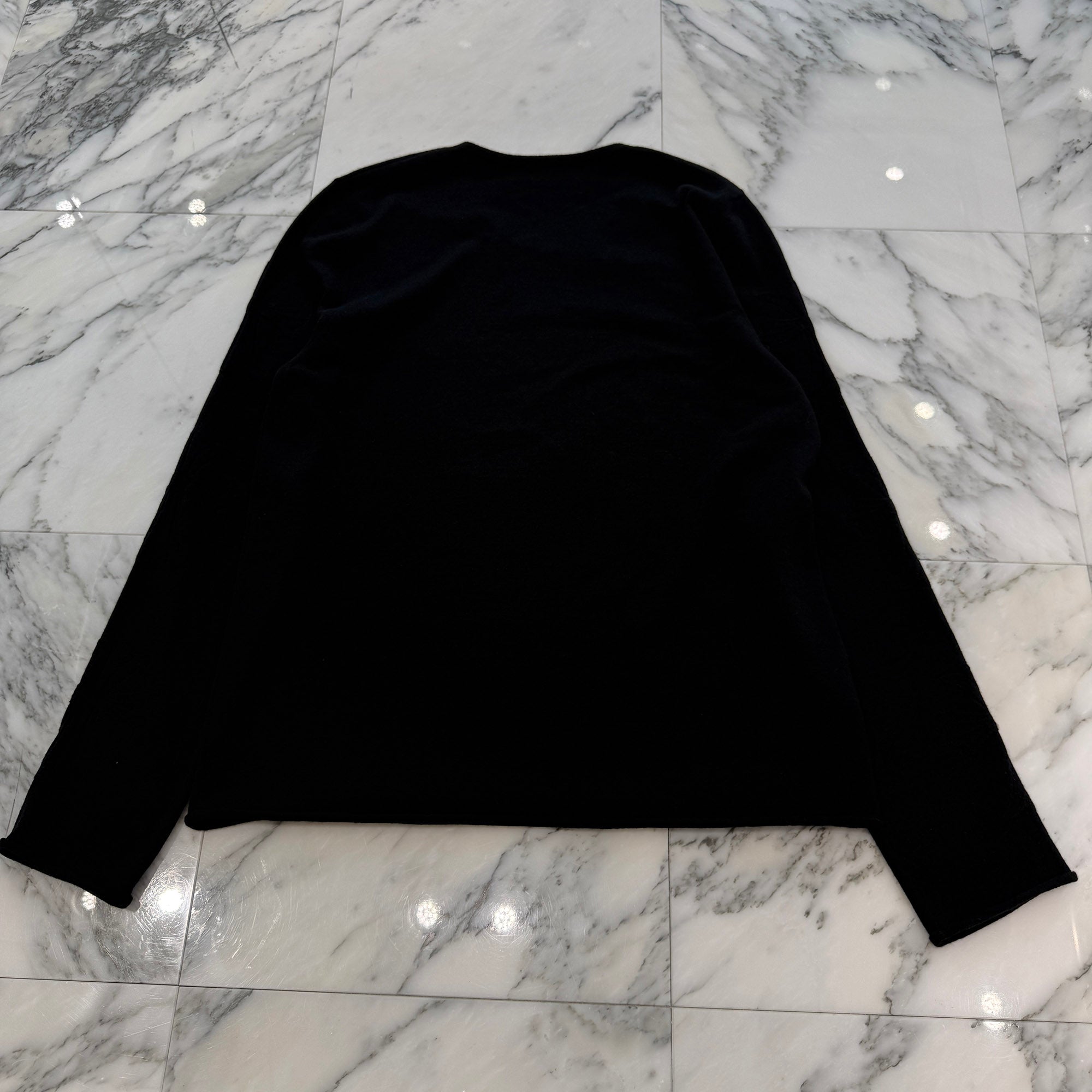 CHROME HEARTS Y NOT Cross Embroidered Cashmere Knit Sweater Size L クロムハーツ ワイノット 袖クロス刺繍 カシミヤ ニットセーター サイズL