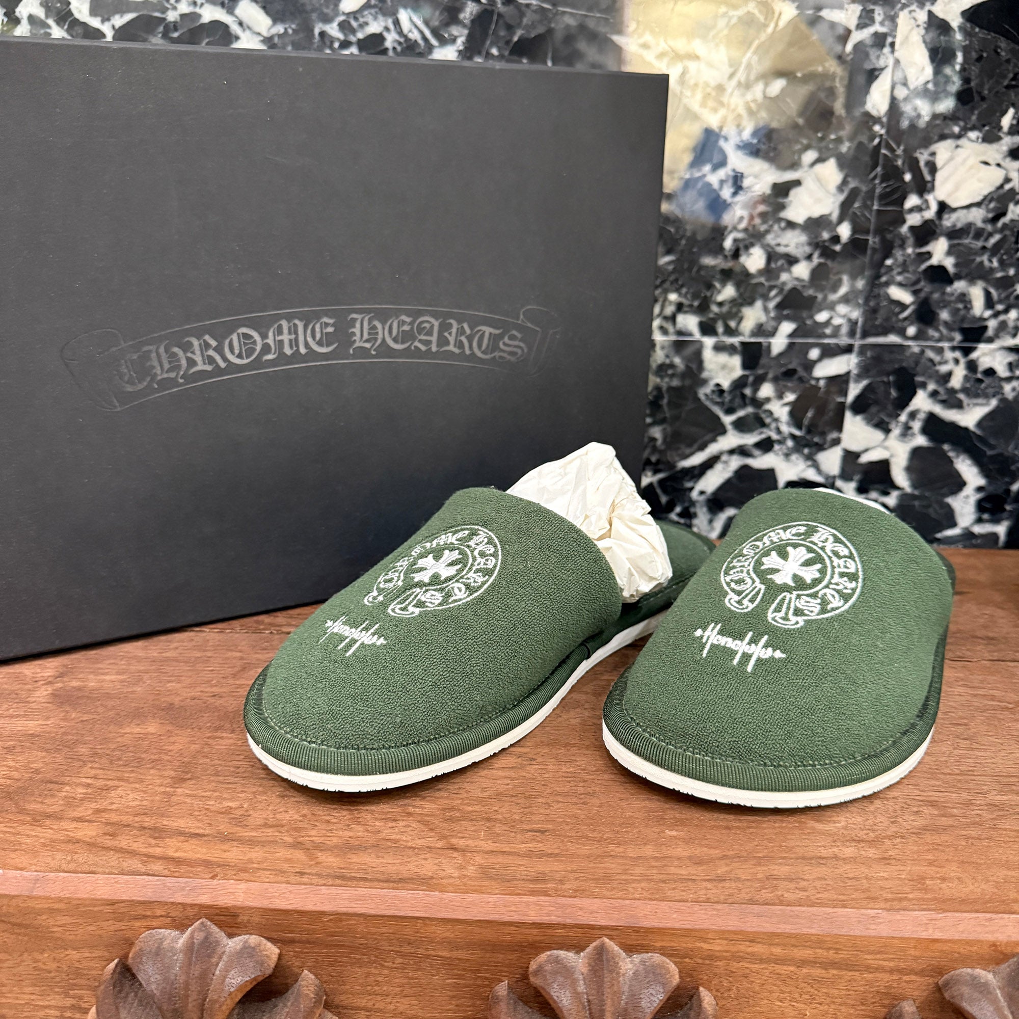 CHROME HEARTS Honolulu Limited Horseshoe Hotel Slippers Sandals Size S クロムハーツ ホノルル限定 ホースシューホテルスリッパ サンダル サイズS