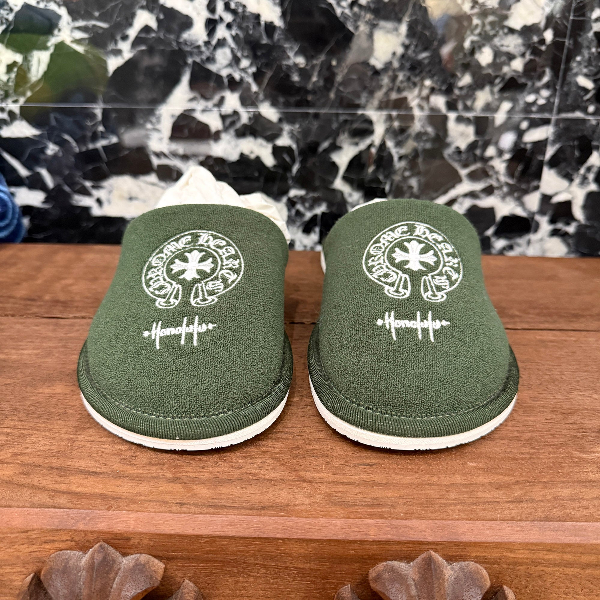 CHROME HEARTS Honolulu Limited Horseshoe Hotel Slippers Sandals Size S クロムハーツ ホノルル限定 ホースシューホテルスリッパ サンダル サイズS