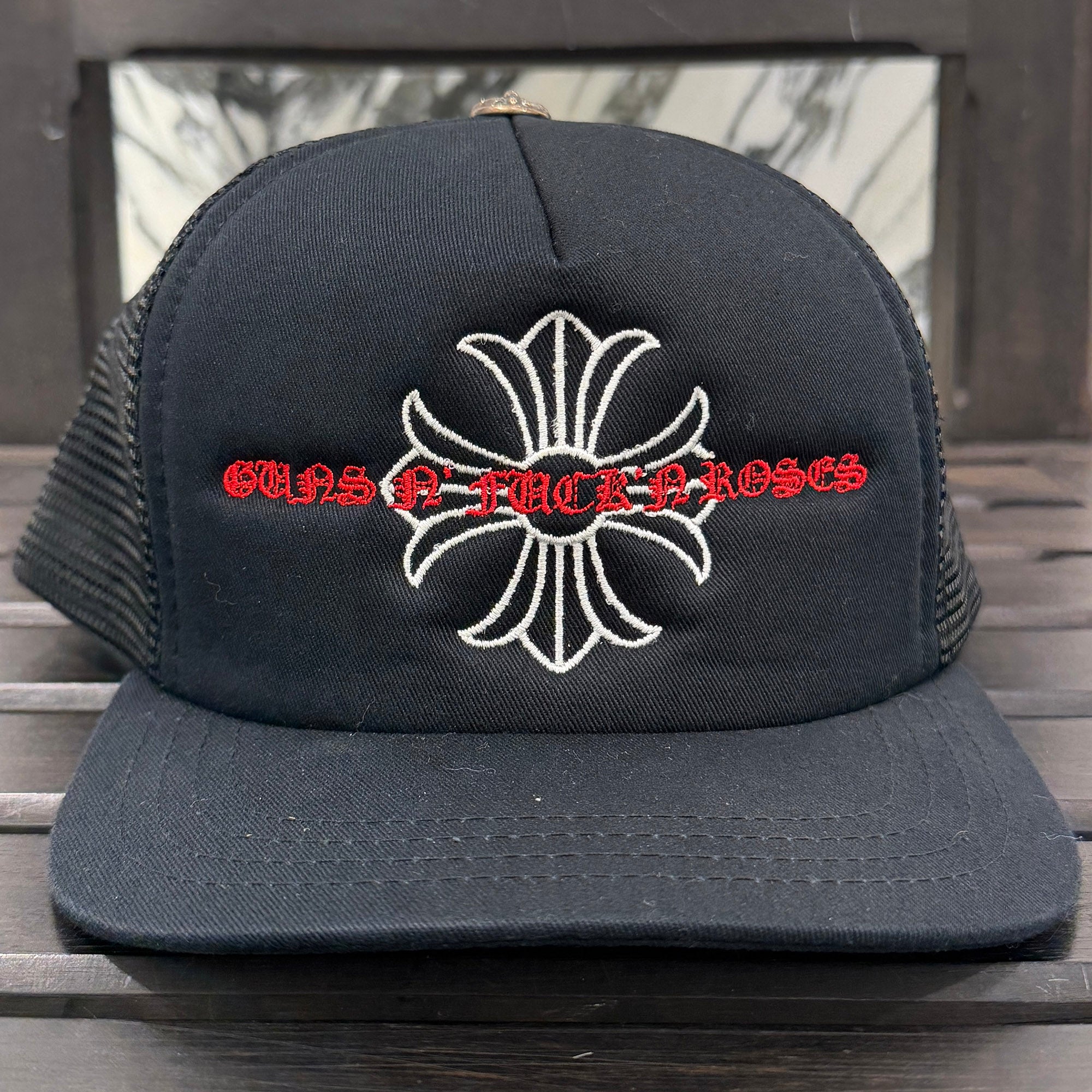 CHROME HEARTS × Guns N' Roses CH Plus Embroidery Tracker Cap Size