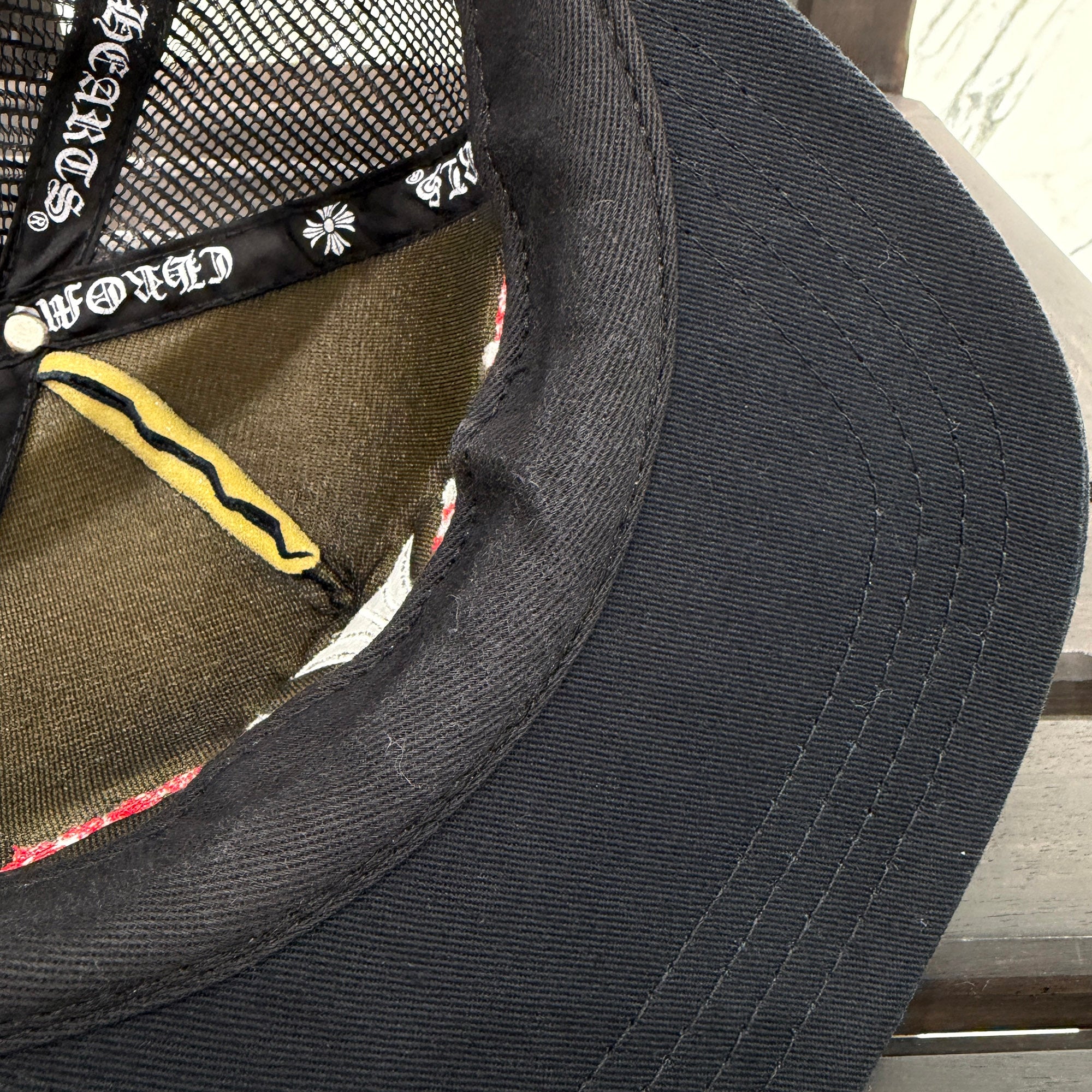 CHROME HEARTS × Guns N' Roses CH Plus Embroidery Tracker Cap Size ONE SIZE (53-60) クロムハーツ×ガンズ・アンド・ローゼズ CHプラス刺繍 トラッカーキャップ サイズONE SIZE (53-60)