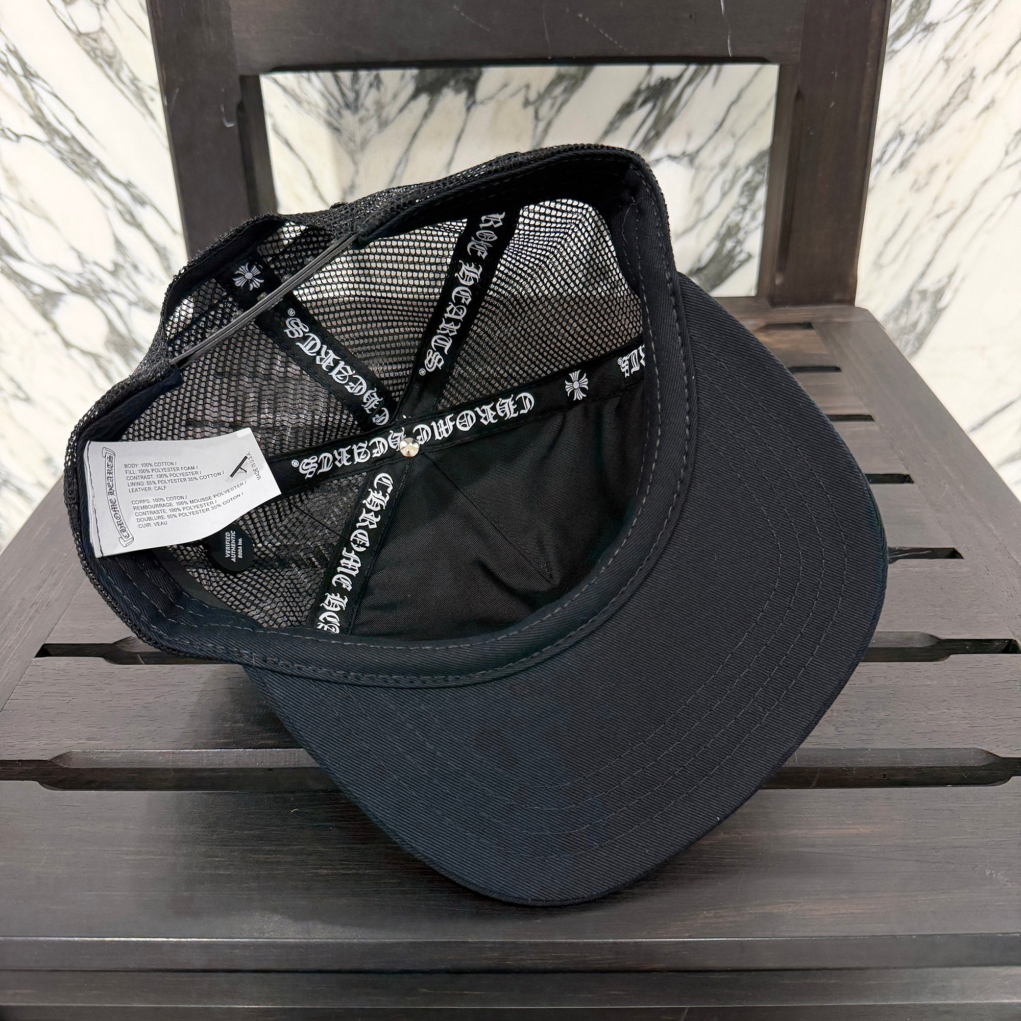 CHROME HEARTS Triple Cross Patch Trucker Cap ONE SIZE (51-61) クロムハーツ トリプルクロスパッチ トラッカーキャップ ONE SIZE (51-61)