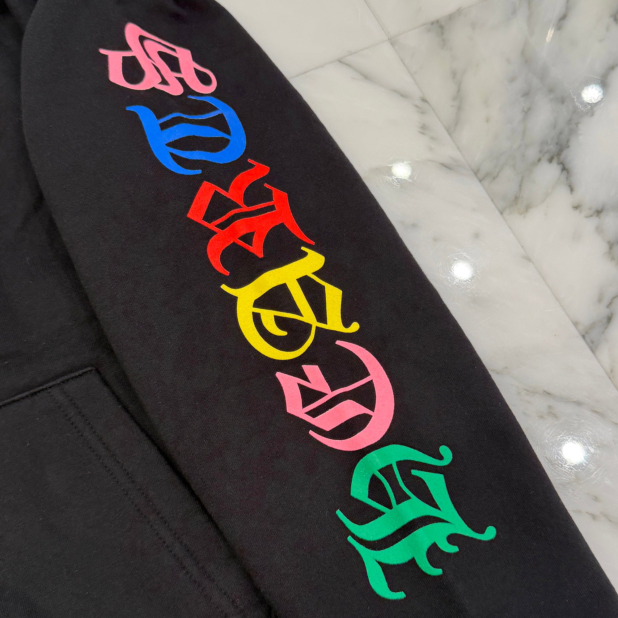 CHROME HEARTS 2021SS MLTCOL CEM CRS Zip Up Hoodie Size L クロムハーツ マルチカラー セメタリークロス ジップアップフーディ サイズL
