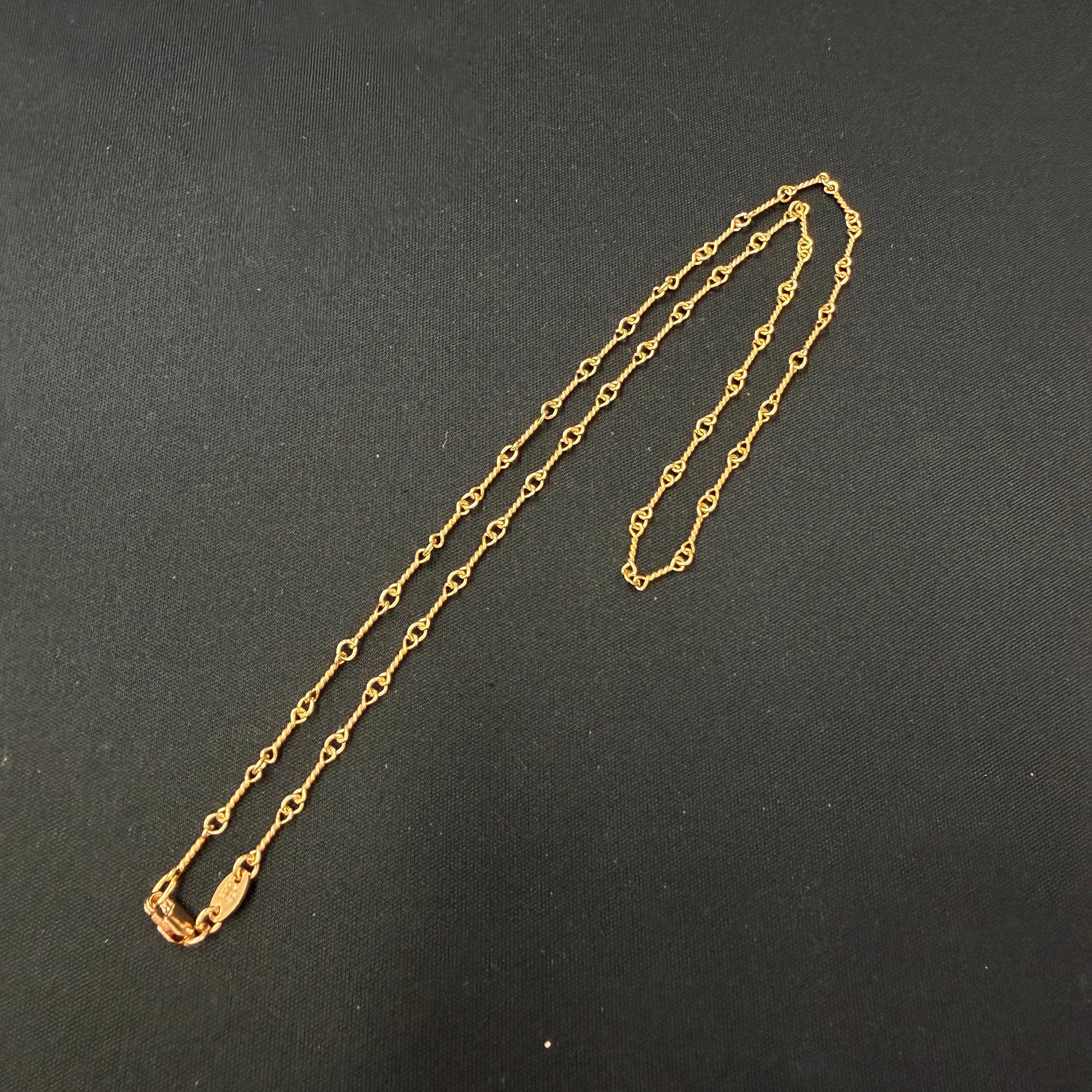 CHROME HEARTS 22K Twist Chain Necklace Size 18 Inch クロムハーツ