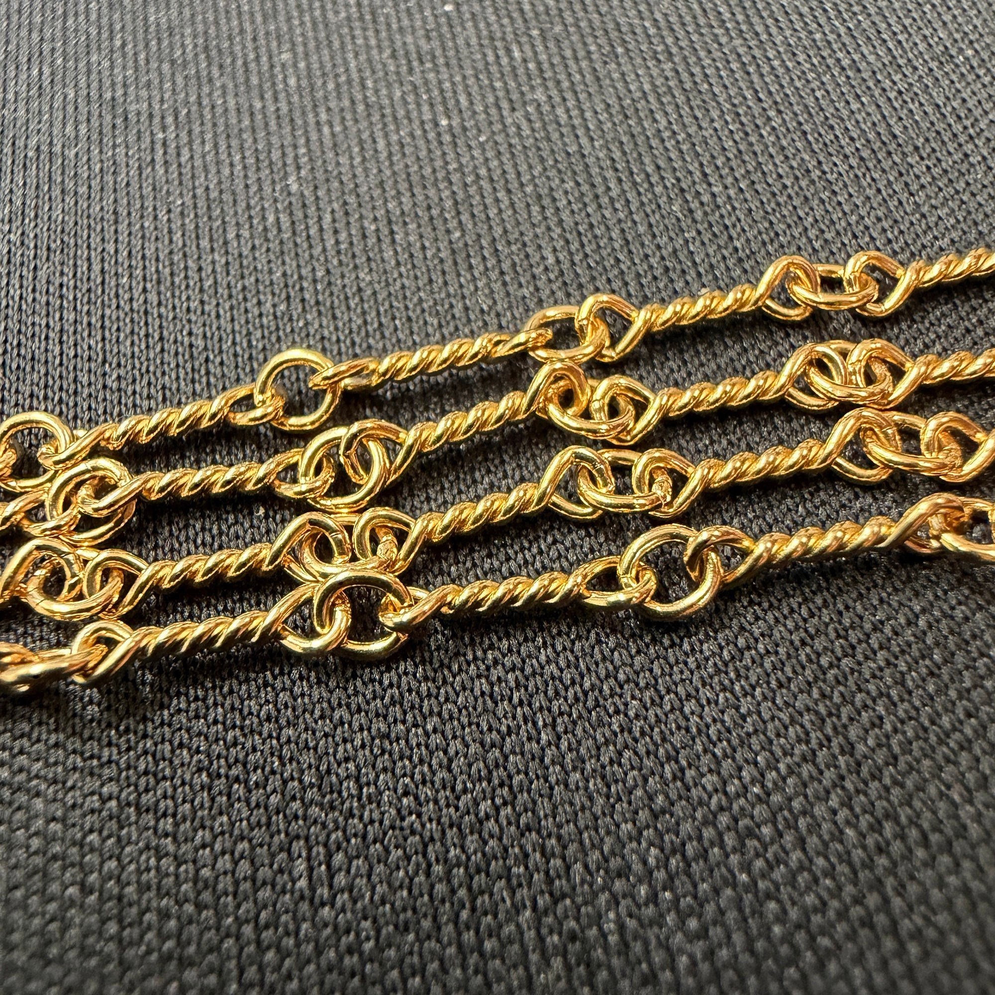 CHROME HEARTS 22K Twist Chain Necklace Size 18 Inch クロムハーツ 22K ツイストチェーン ネックレス サイズ 18インチ