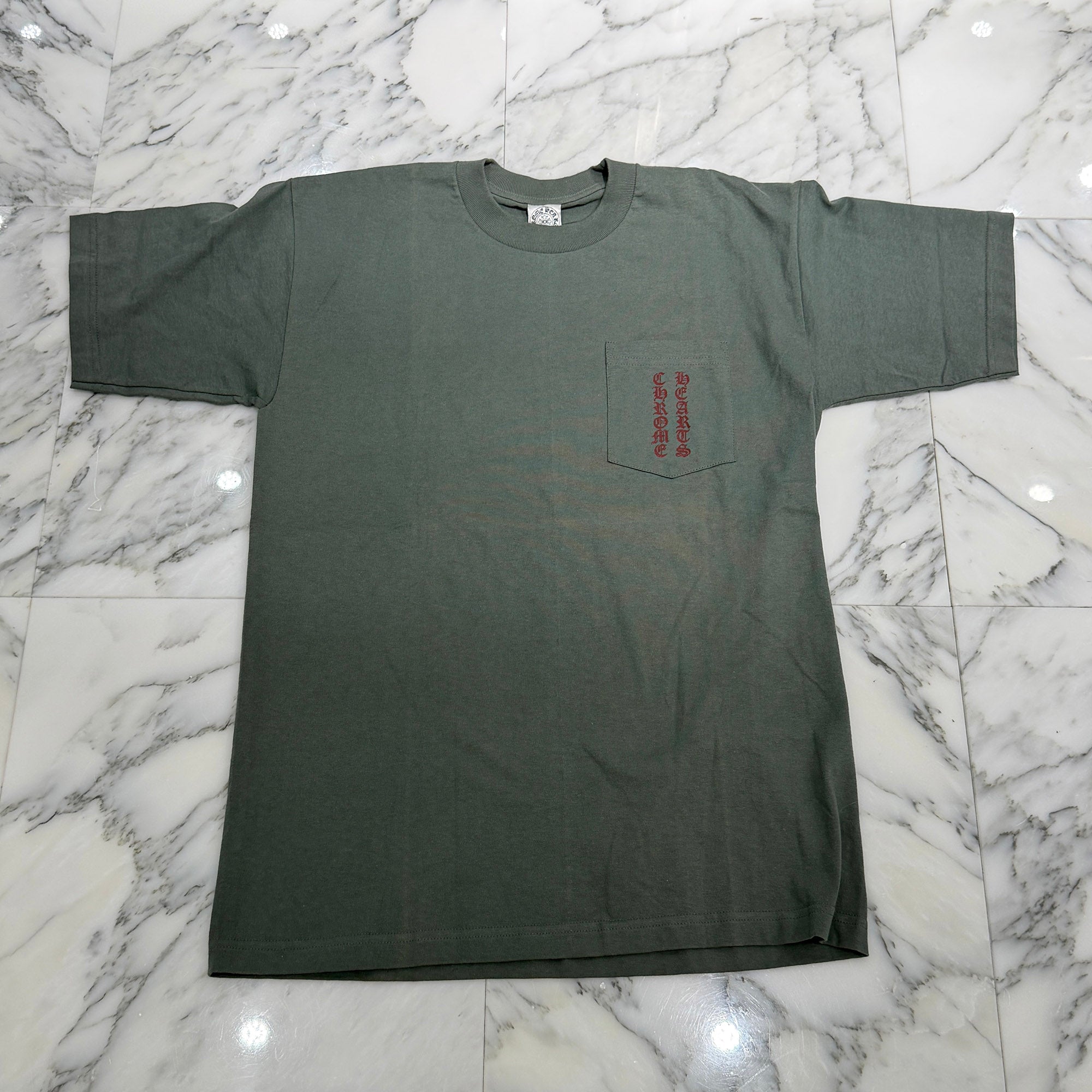 CHROME HEARTS Intellectual Gallery Limited Vertical Logo Back Scroll Tee Size L クロムハーツ インテレクチュアルギャラリー限定 ヴァーティカルロゴ バックスクロールTシャツ サイズL