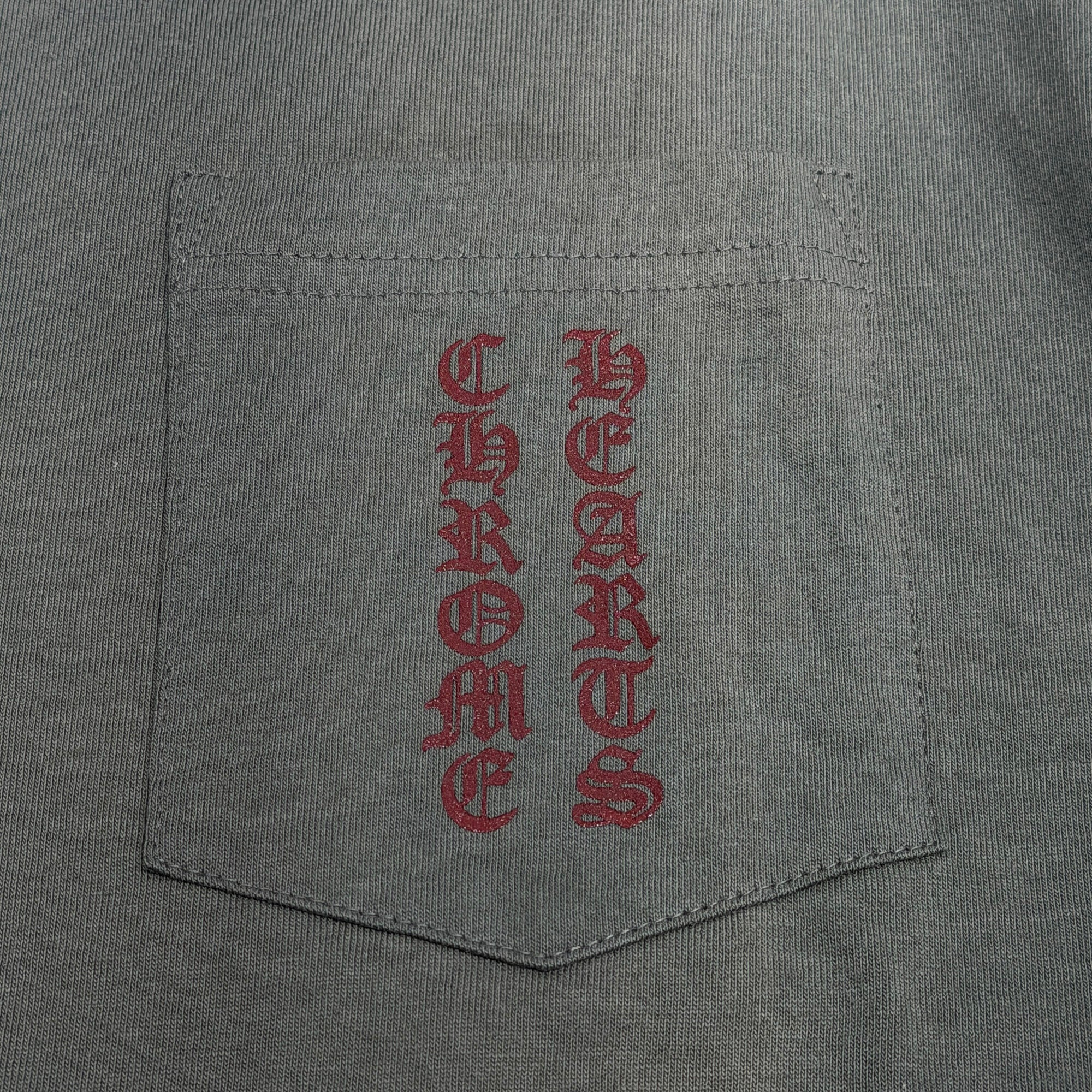 CHROME HEARTS Intellectual Gallery Limited Vertical Logo Back Scroll Tee Size L クロムハーツ インテレクチュアルギャラリー限定 ヴァーティカルロゴ バックスクロールTシャツ サイズL