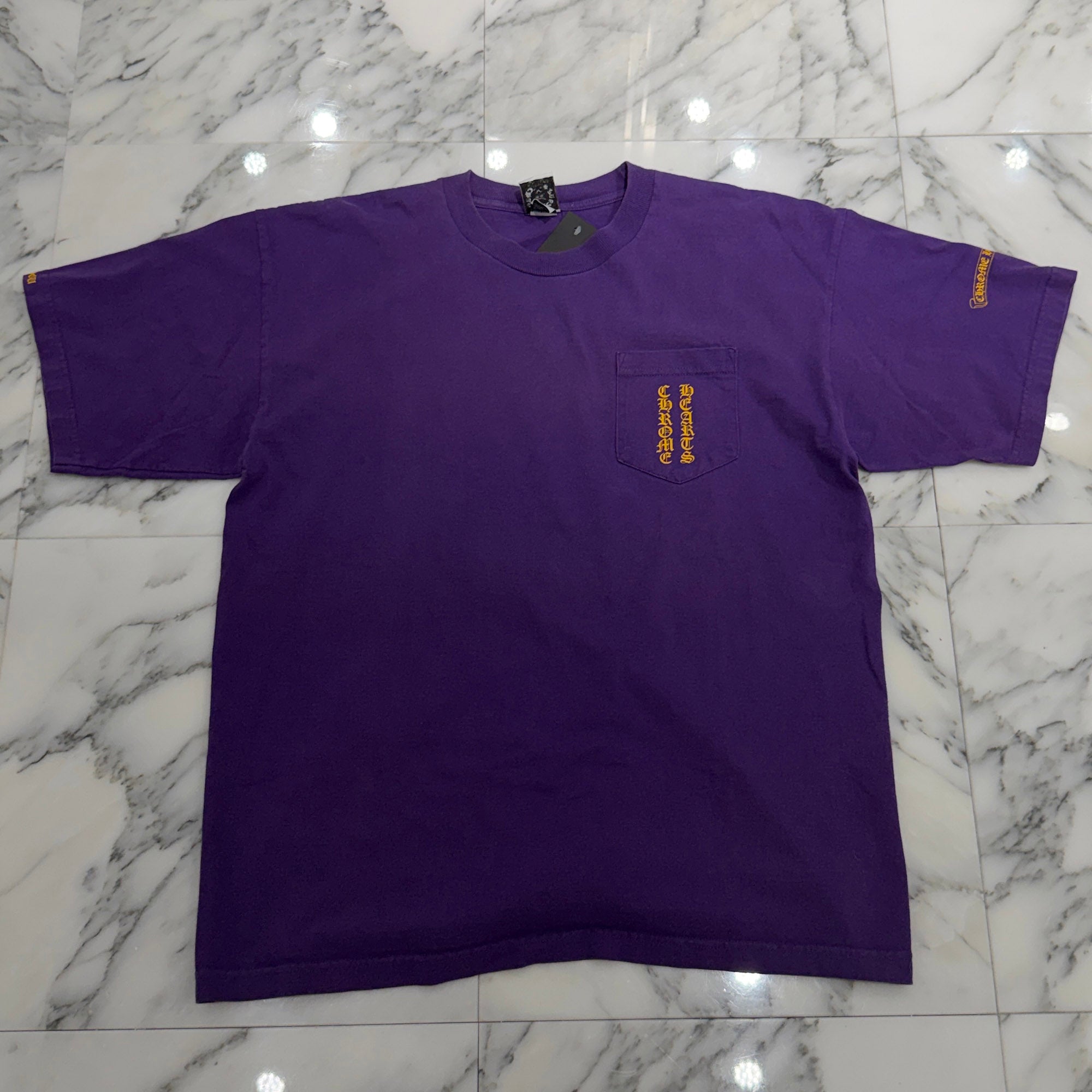 CHROME HEARTS Vertical Logo Back Scroll Print Tee Size XL クロムハーツ ヴァーティカルロゴ バックスクロール プリント Tシャツ サイズXL